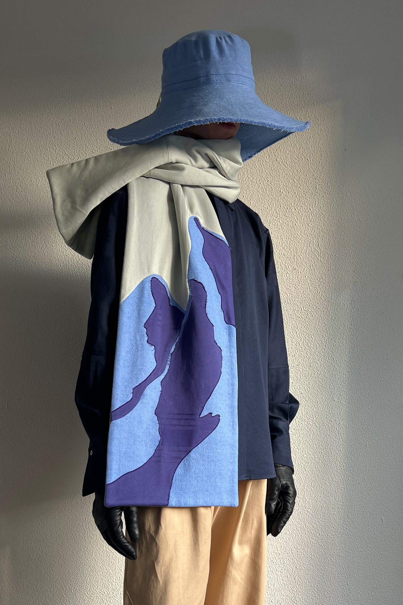 Mountain Scarf with Summit Appliqué