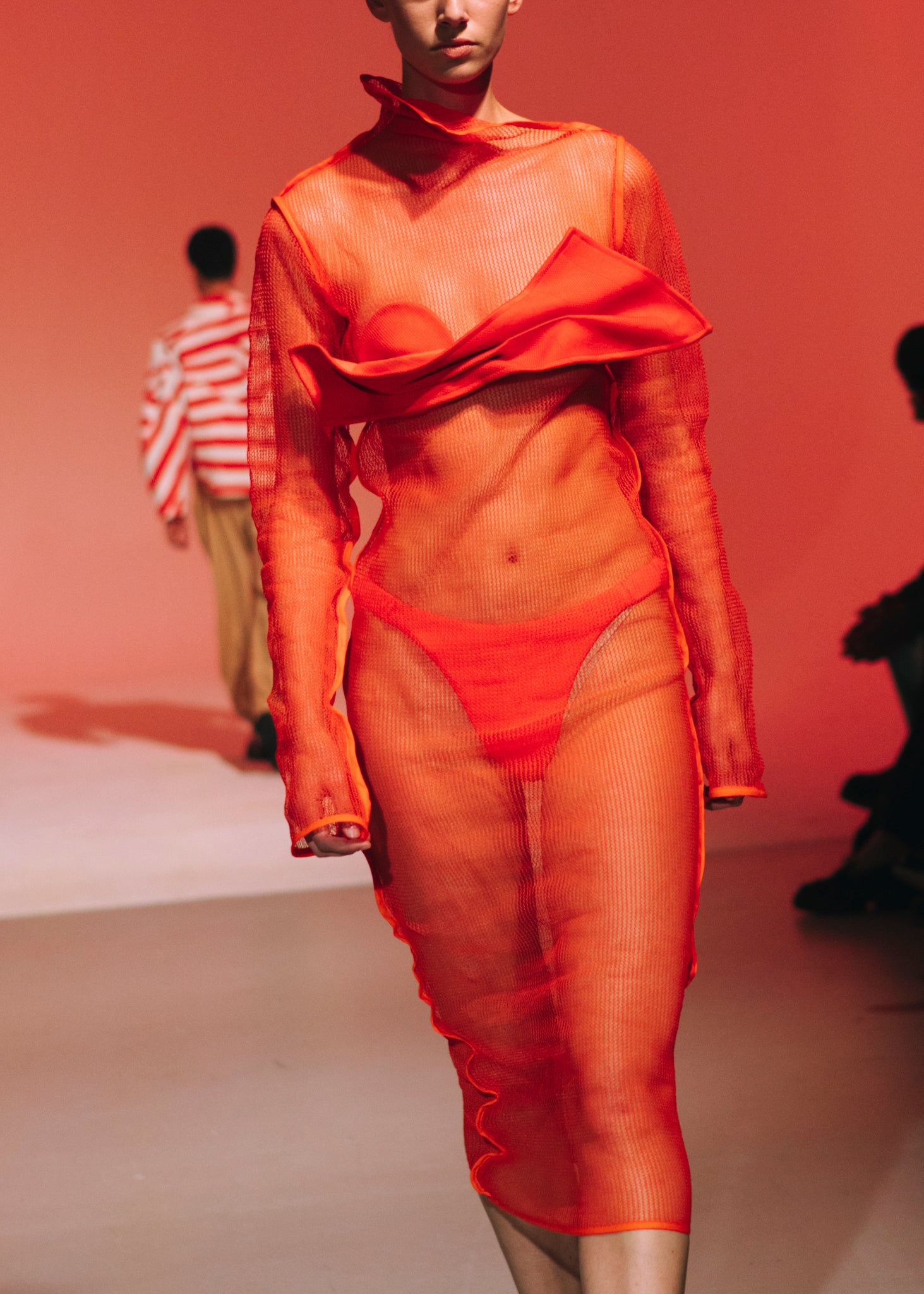 Foss Dress Vermillion Orange SS24