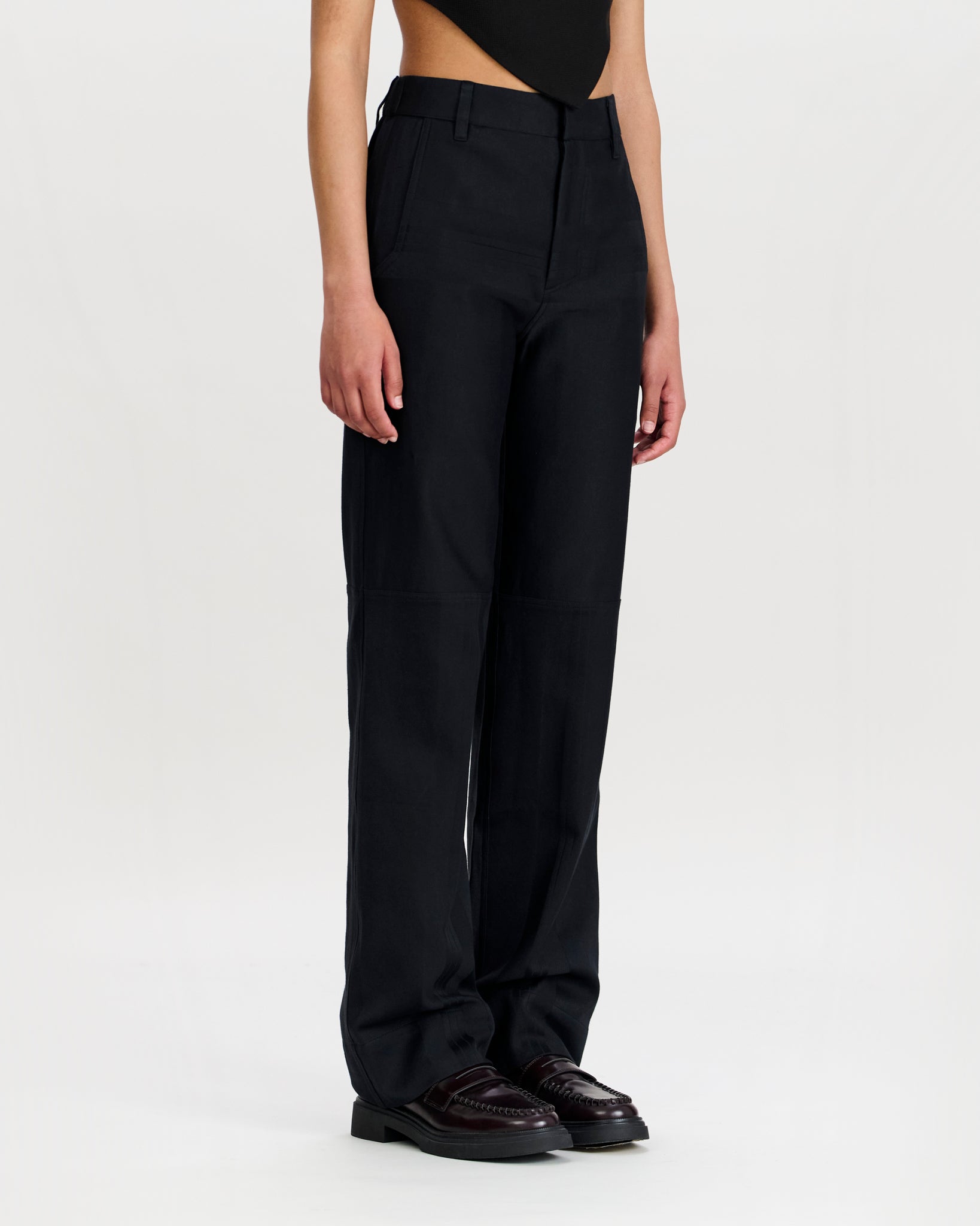 Jelle Trousers Charcoal Black