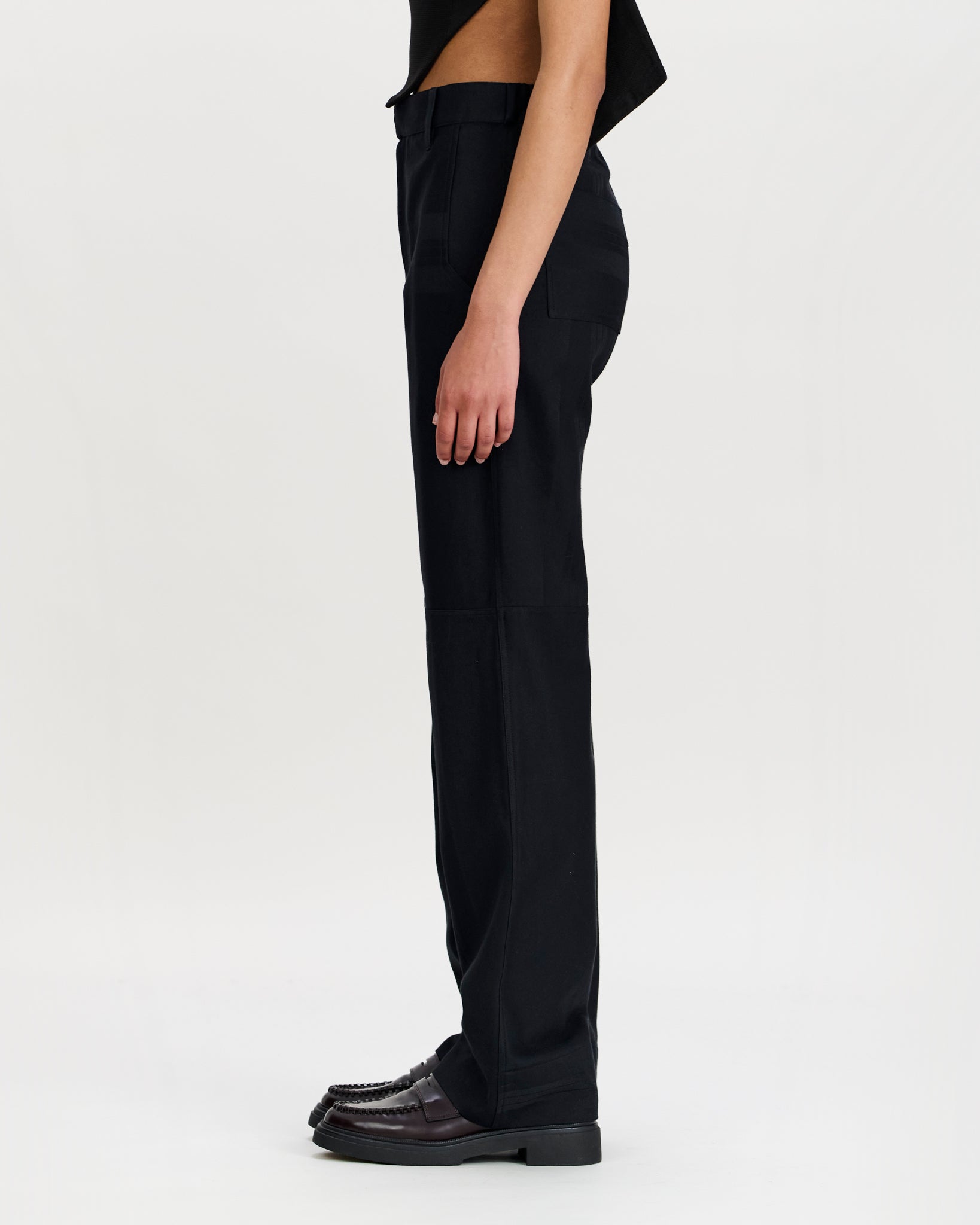 Jelle Trousers Charcoal Black