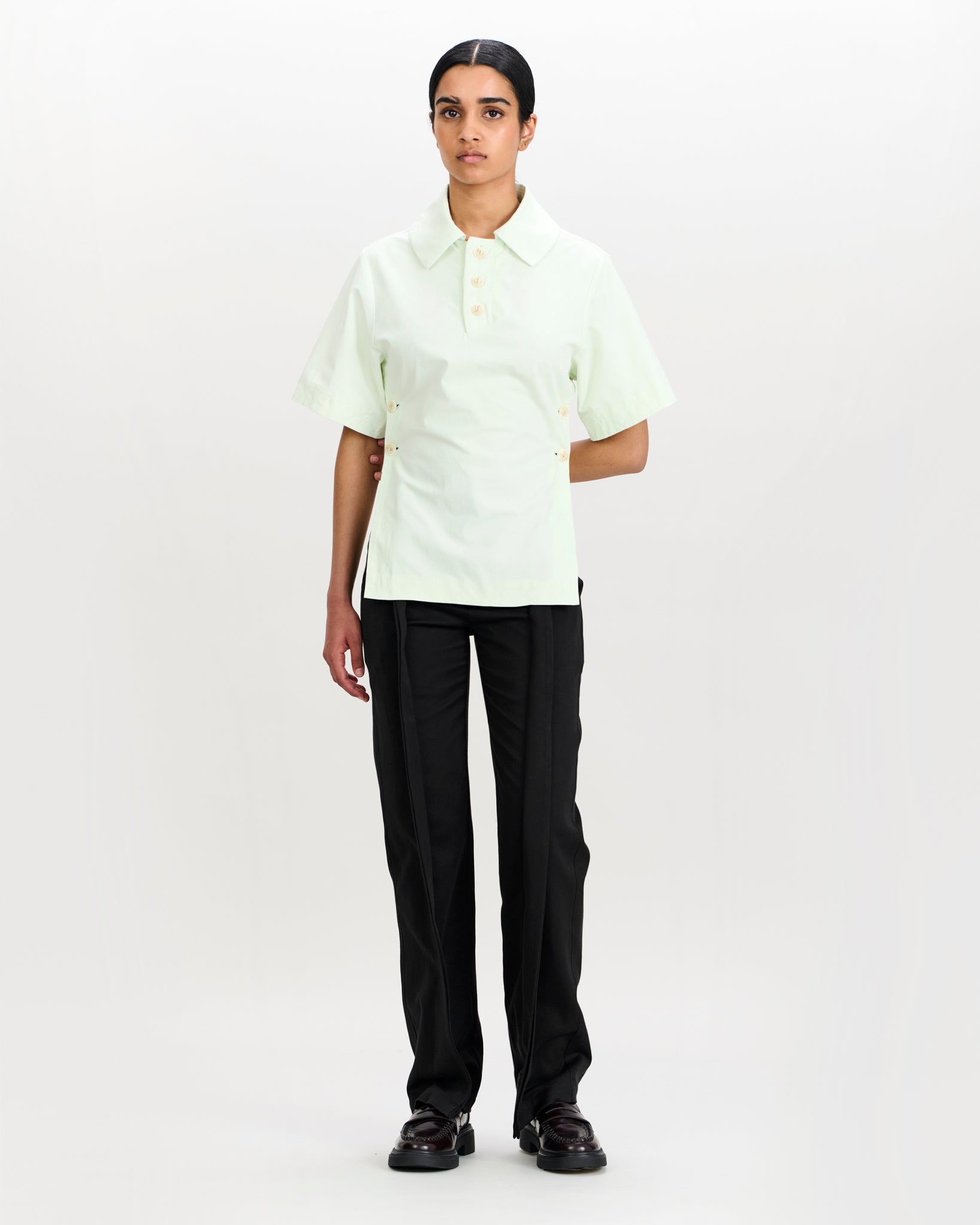 Flynn Polo Misty Green