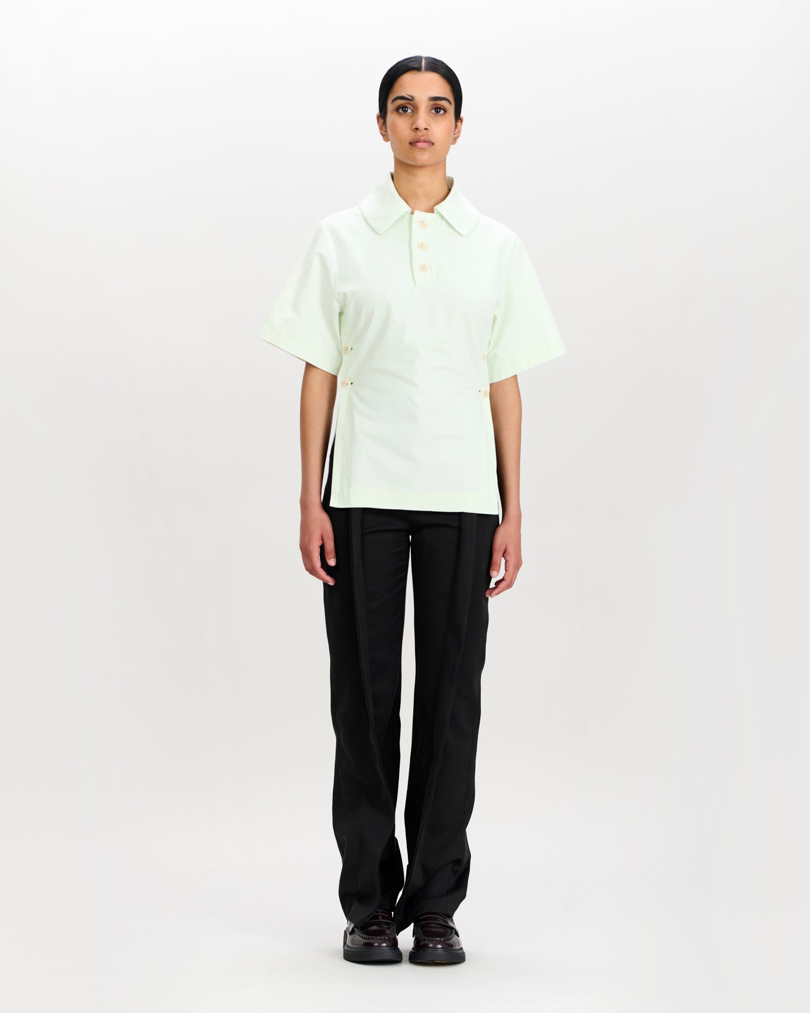 Flynn Polo Misty Green