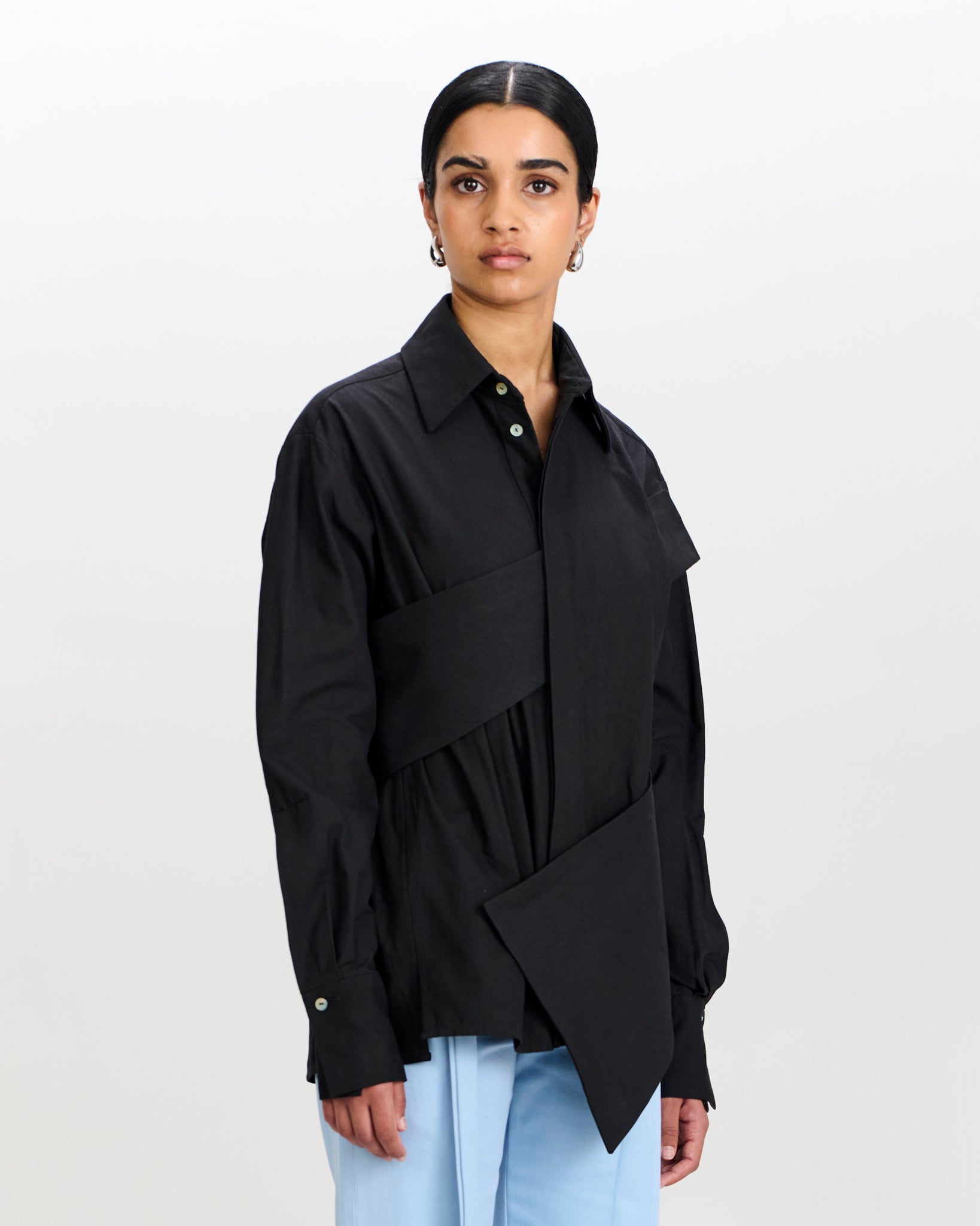 Pelle Shirt Charcoal Black