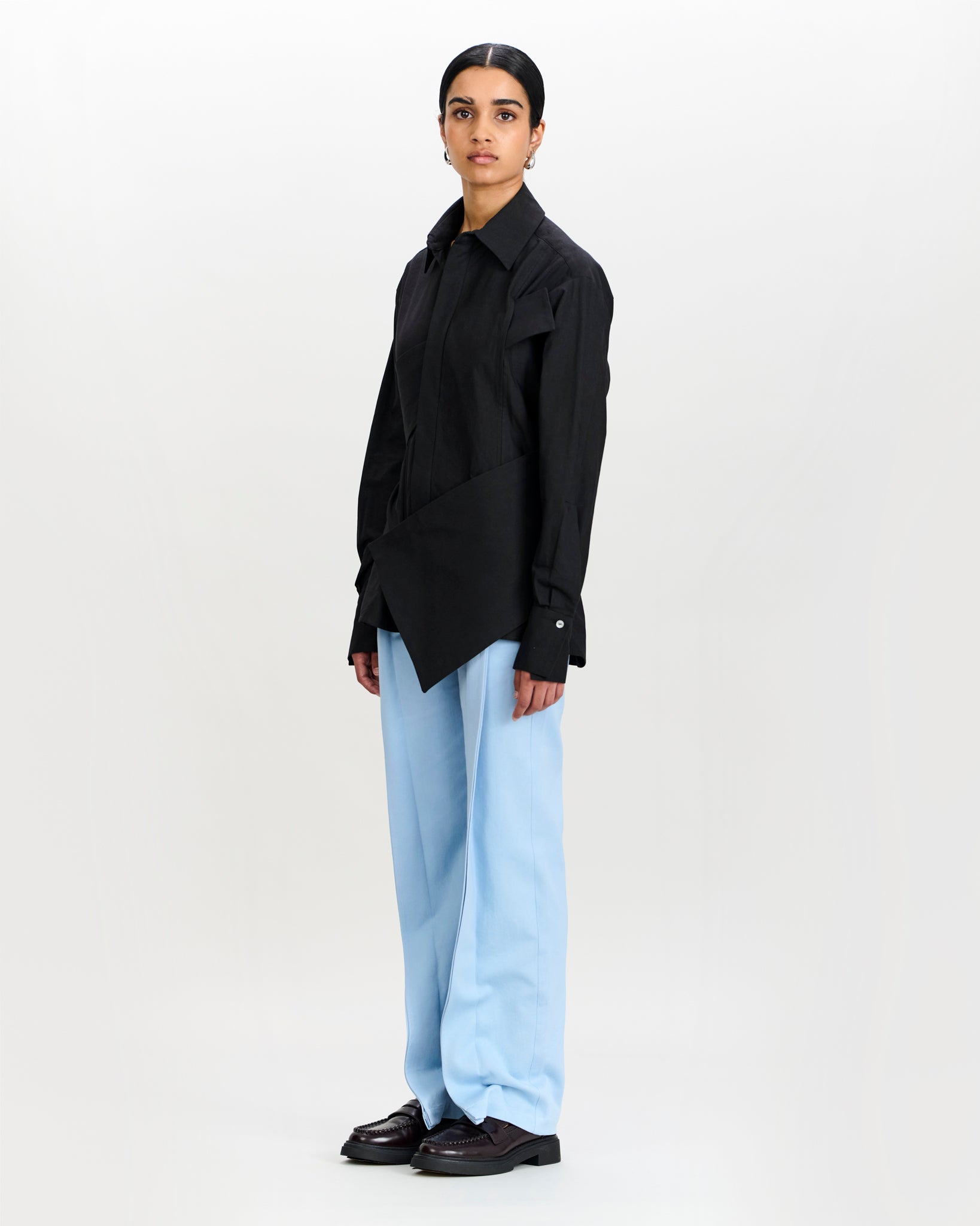 Pelle Shirt Charcoal Black
