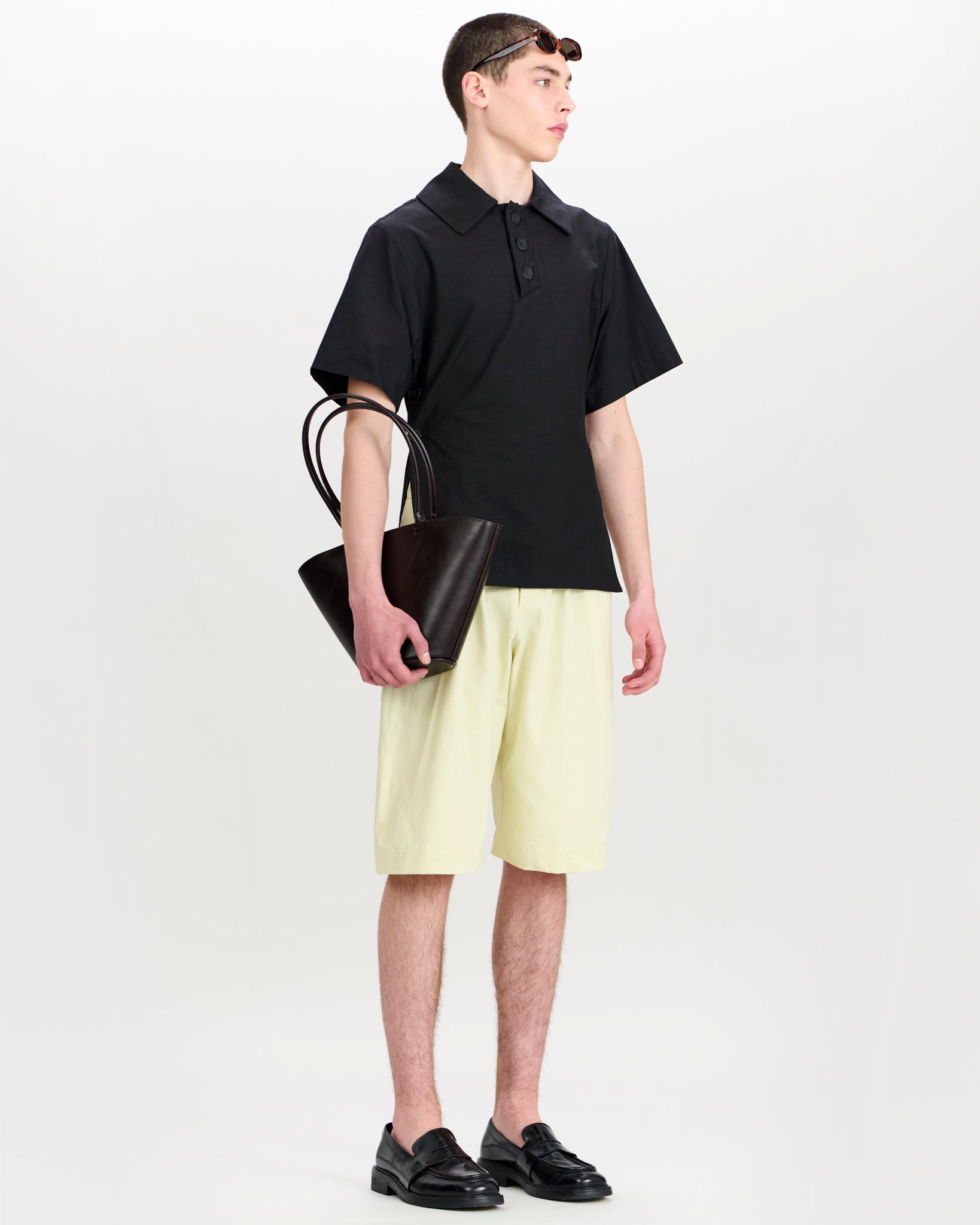 Flynn Polo Charcoal Black
