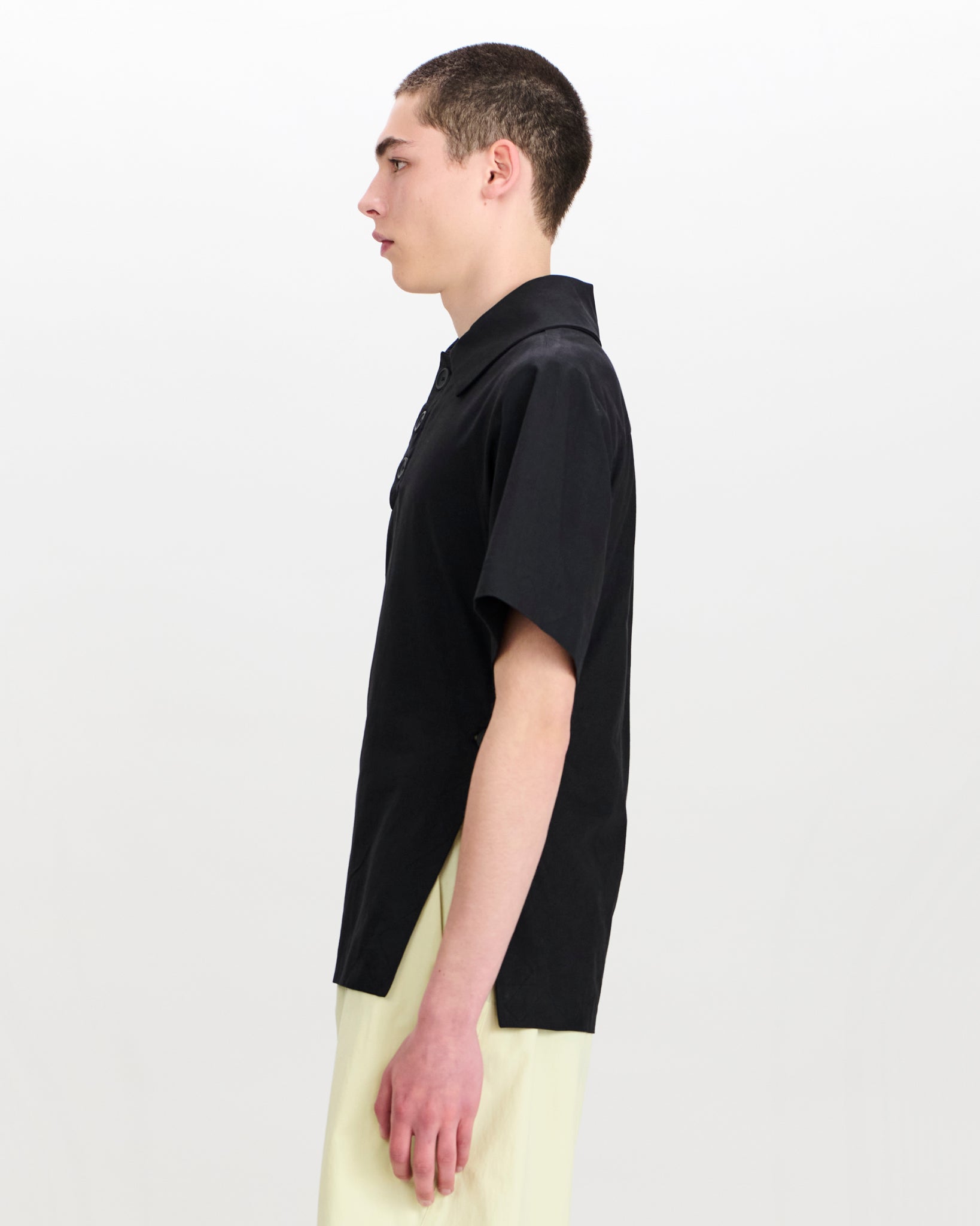 Flynn Polo Charcoal Black