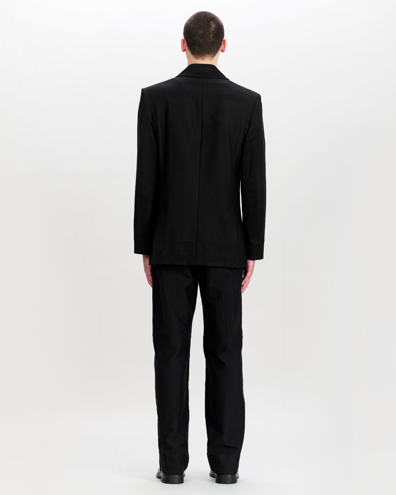 Siebe Blazer Charcoal Black and Stormy Blue