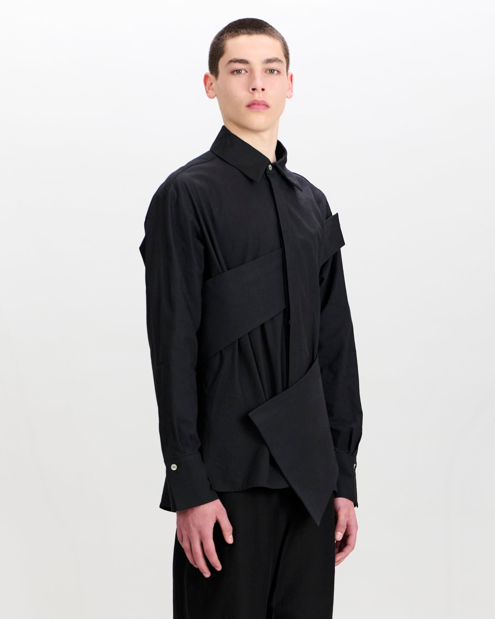 Pelle Shirt Charcoal Black