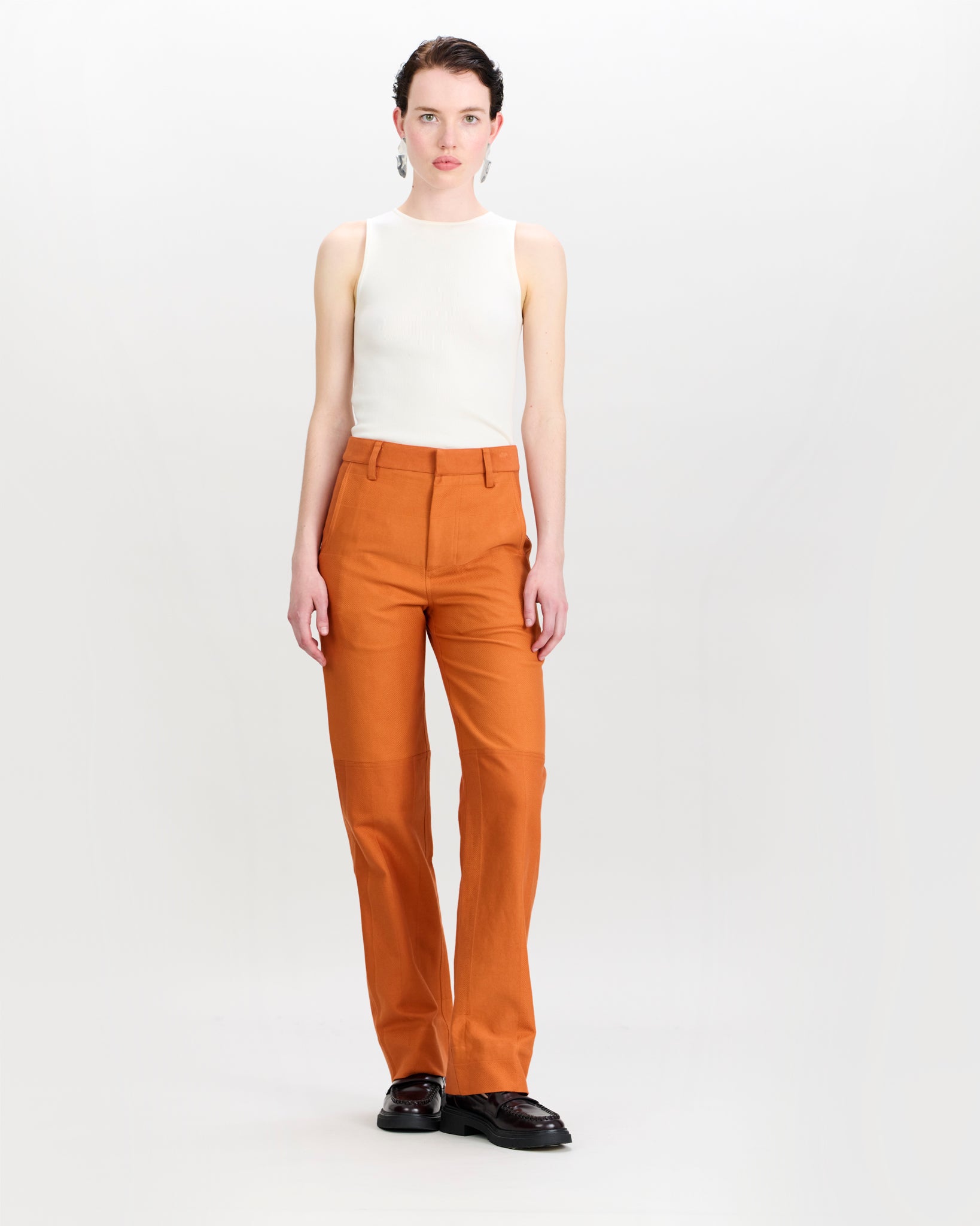Jelle Trousers Rusty Orange