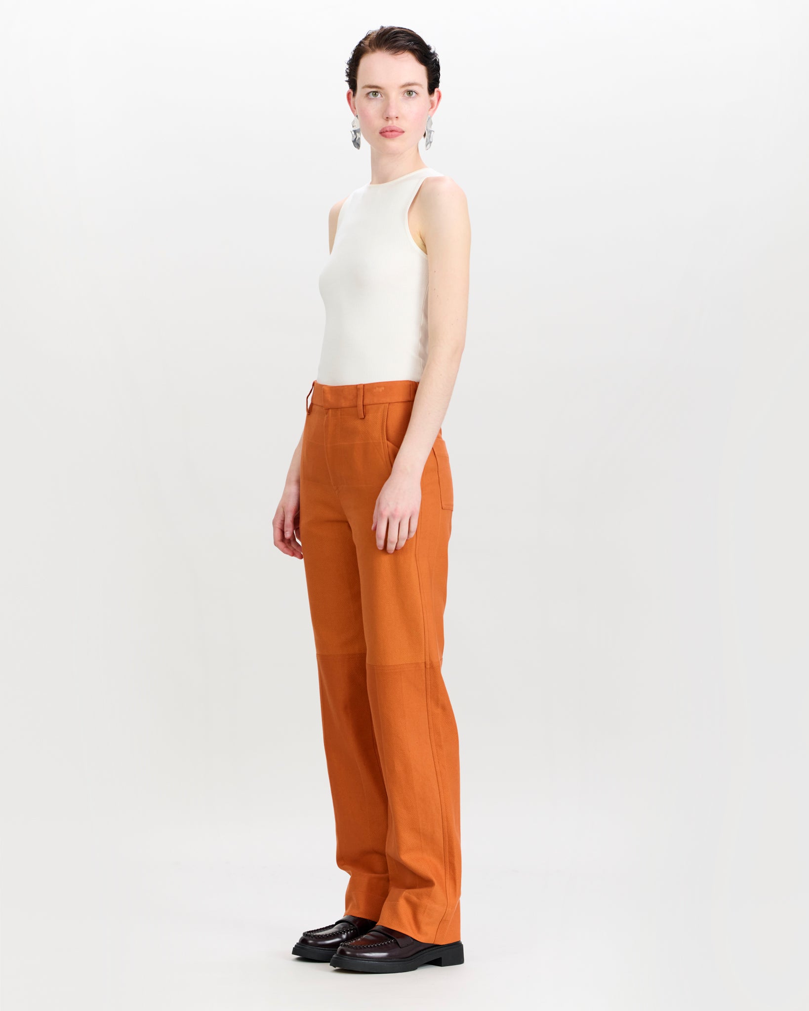Jelle Trousers Rusty Orange