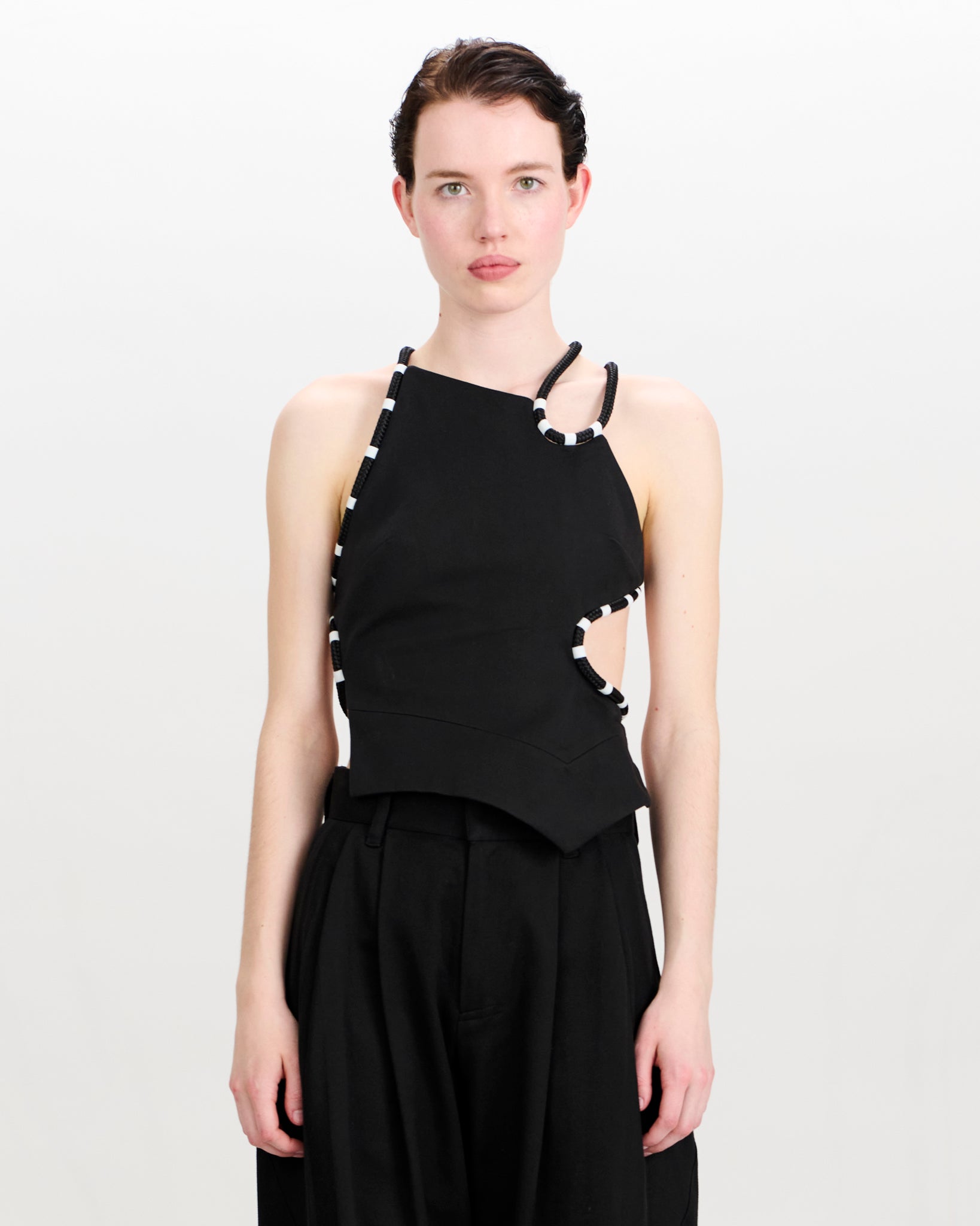 Teddy Top Charcoal Black