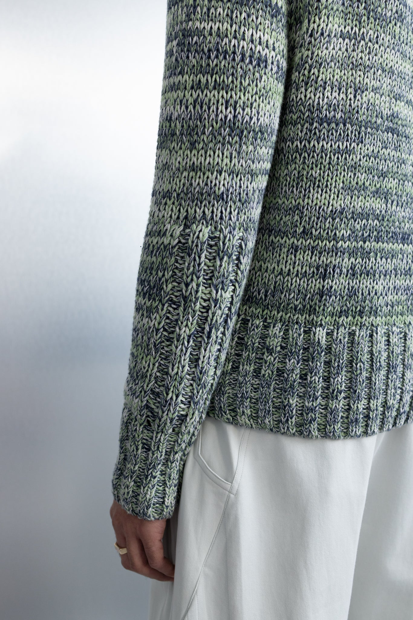 Floyd Sweater Ice / Sage / Anthracite Blue