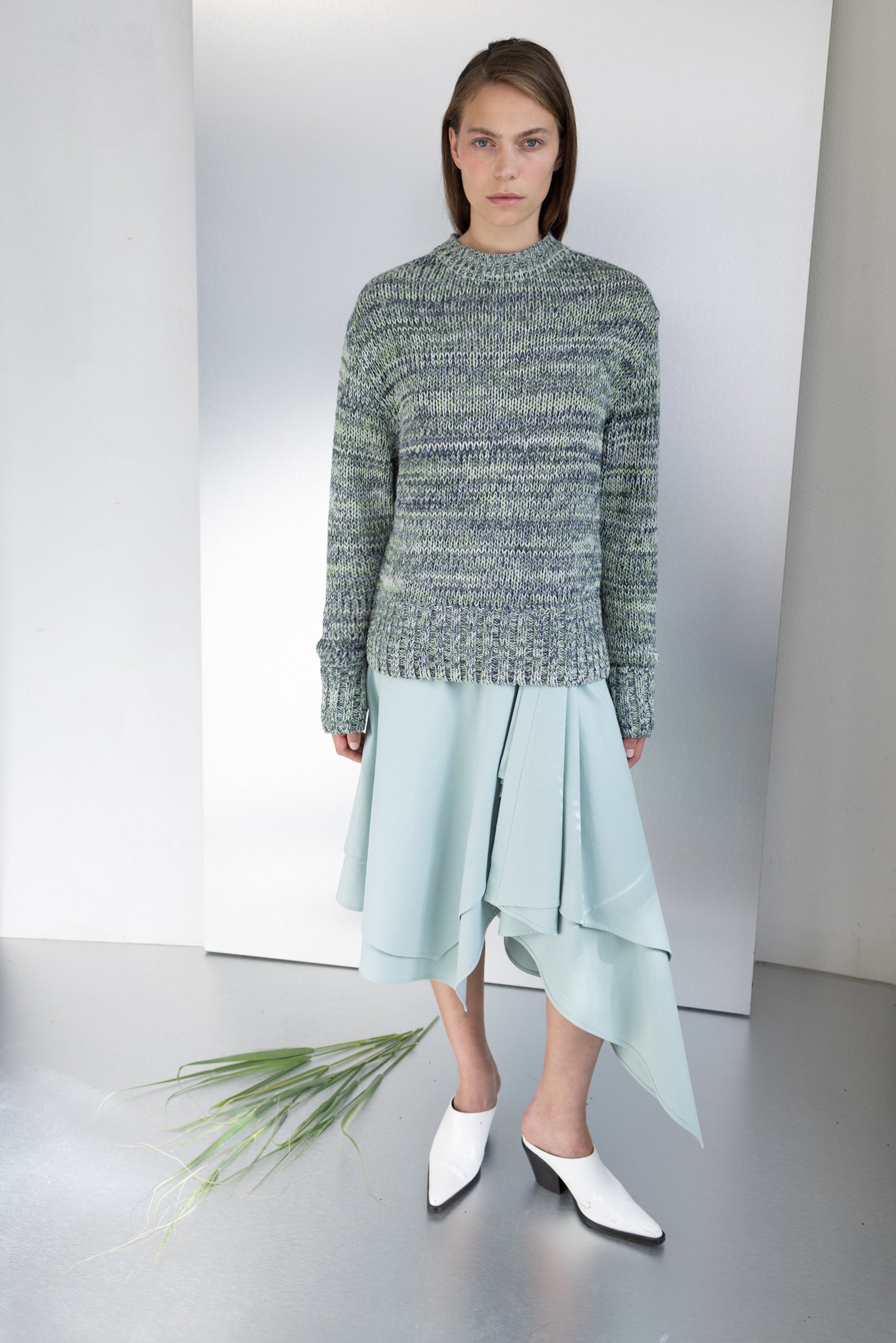 Floyd Sweater Ice / Sage / Anthracite Blue