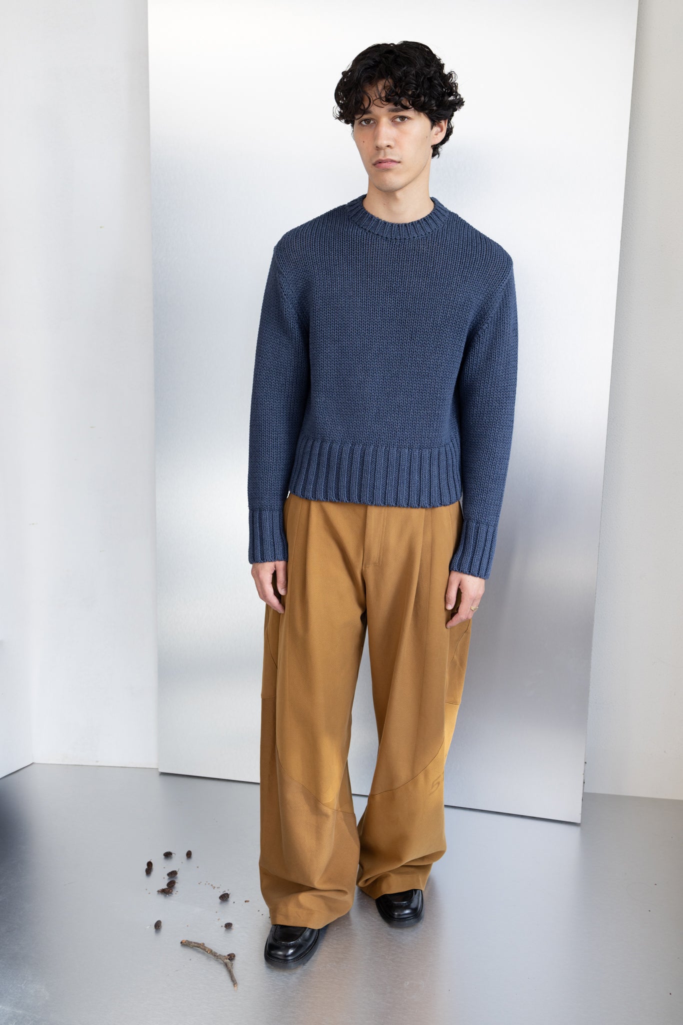 Floyd Sweater Anthracite Blue