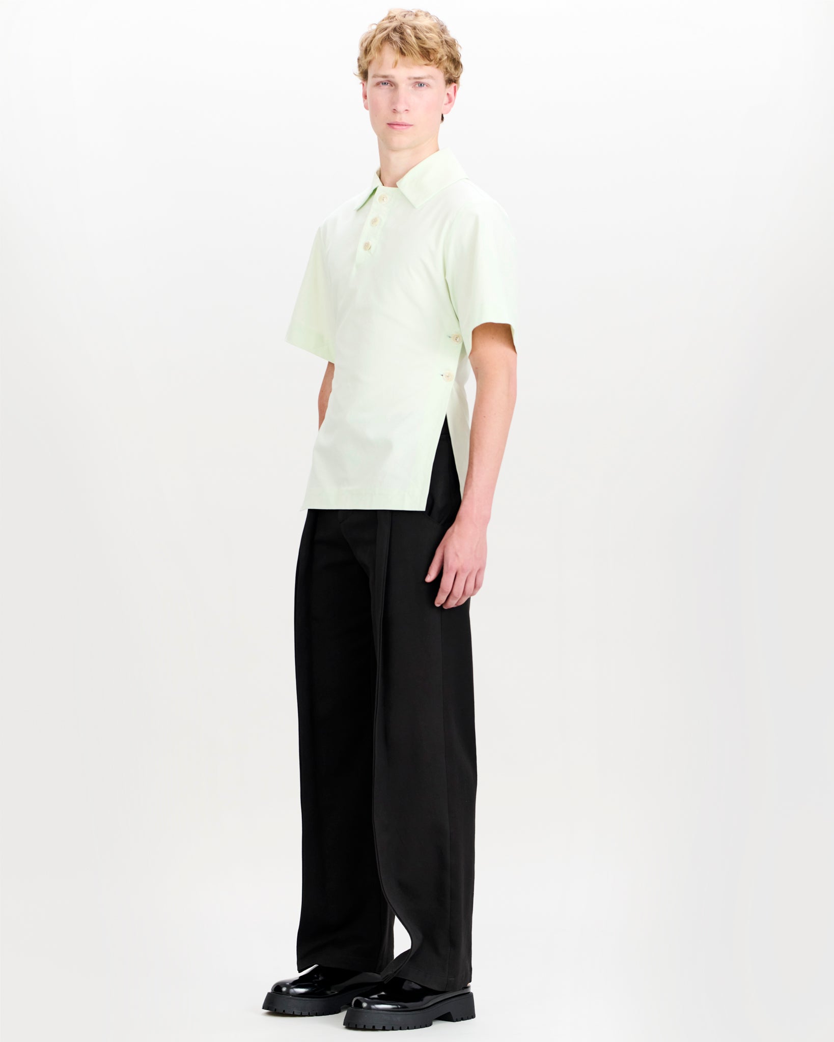 Flynn Polo Misty Green