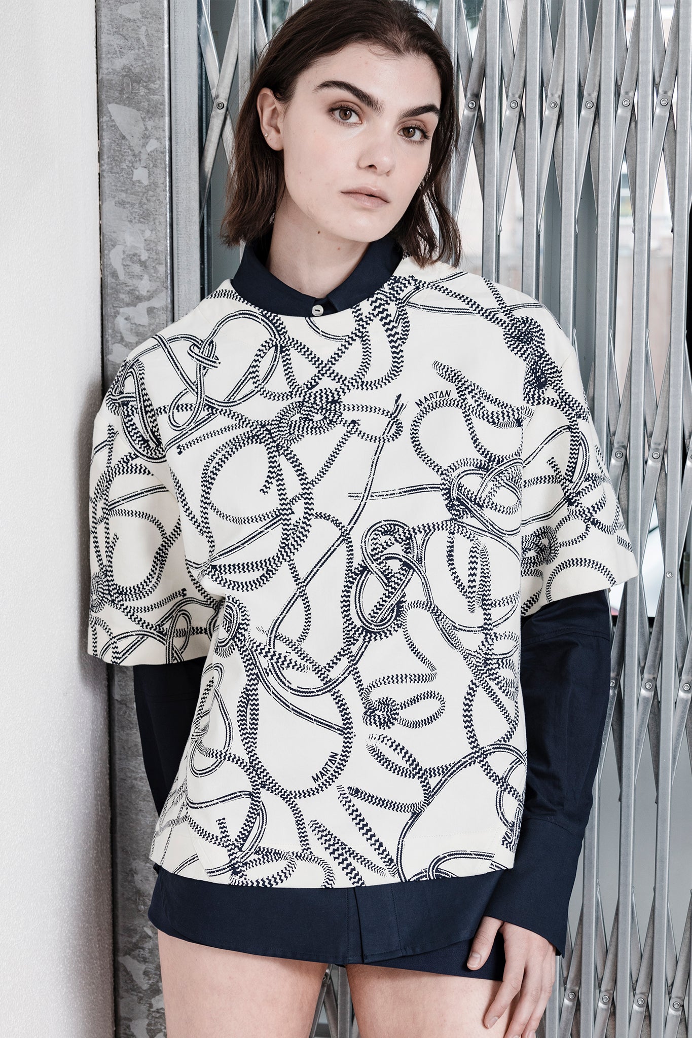 Charlie T-shirt Knotted print
