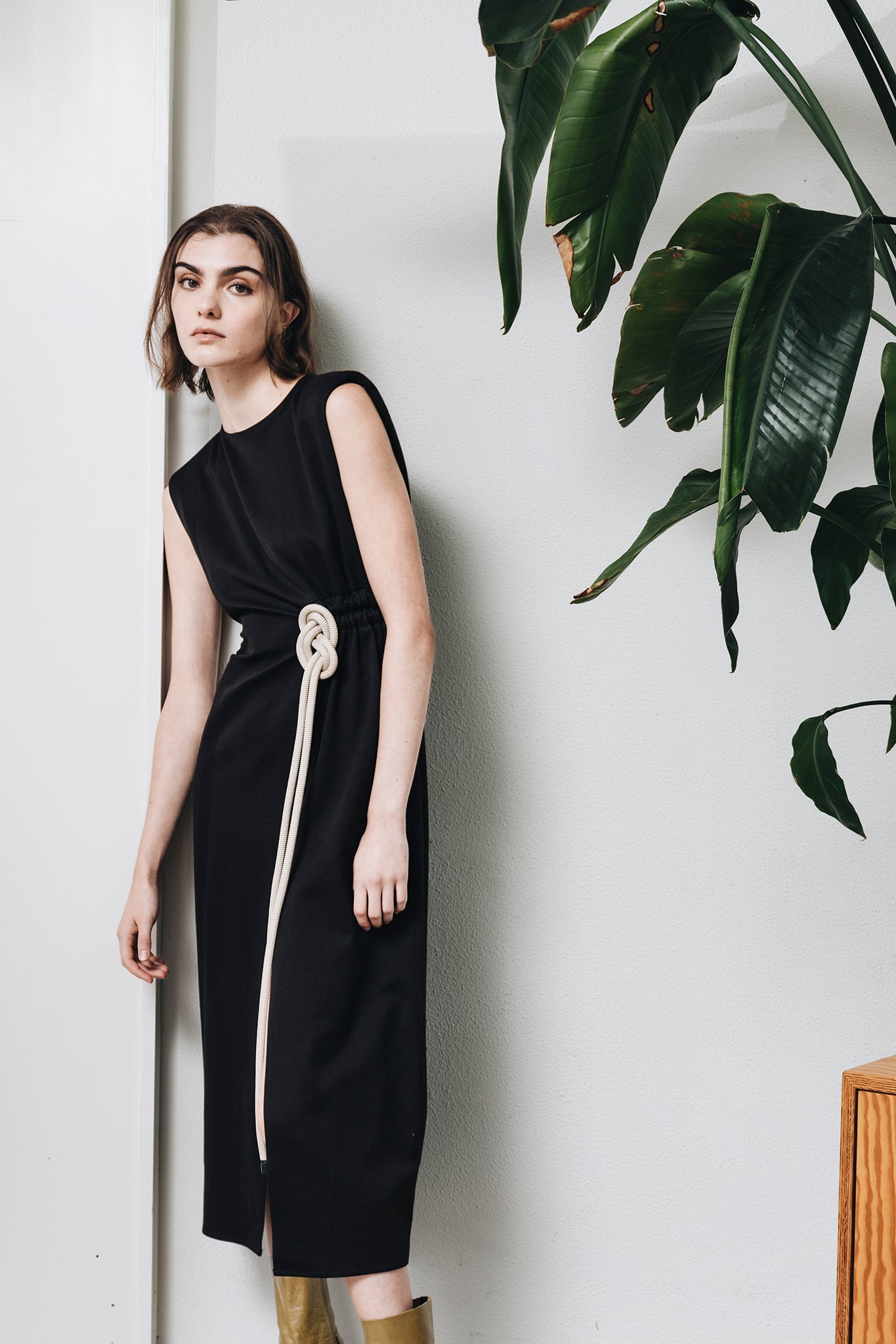 Julia Dress Charcoal Black