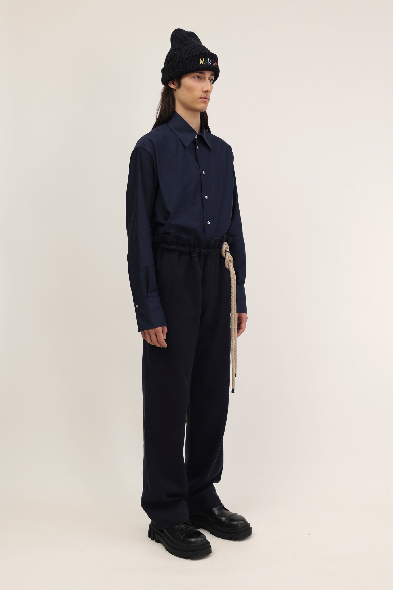 Davide Trousers Navy Blue