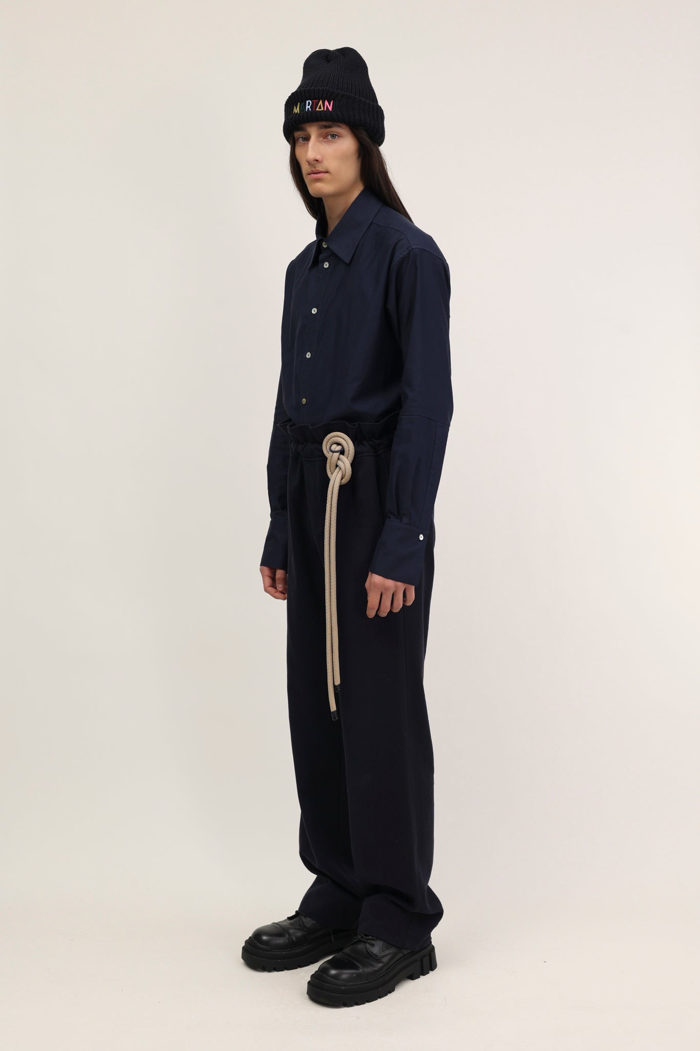 Davide Trousers Navy Blue
