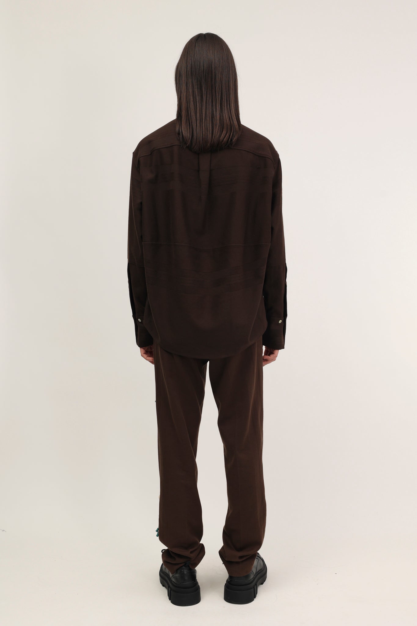 Nore Trousers Chocolate Brown with knots