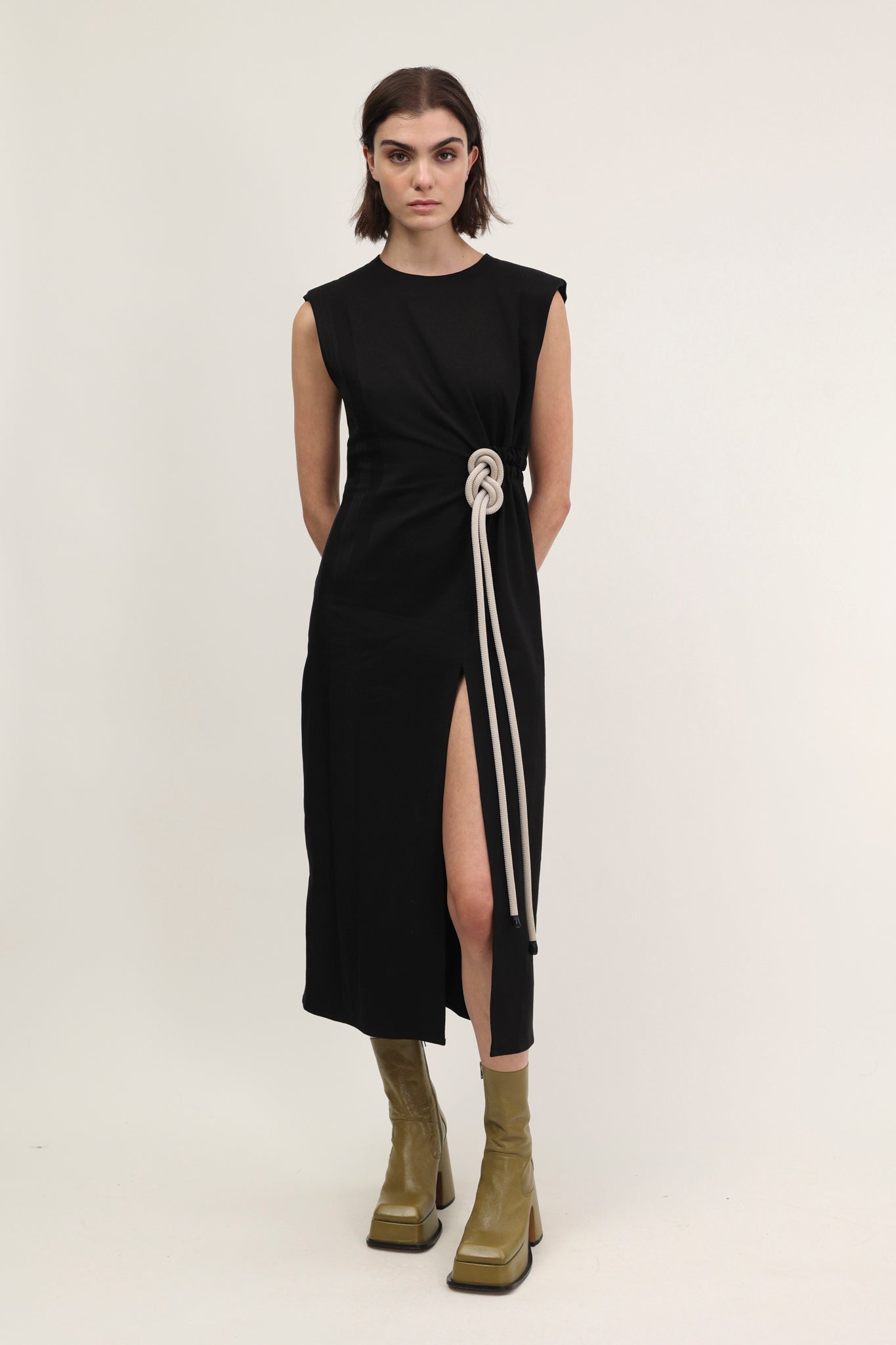 Julia Dress Charcoal Black