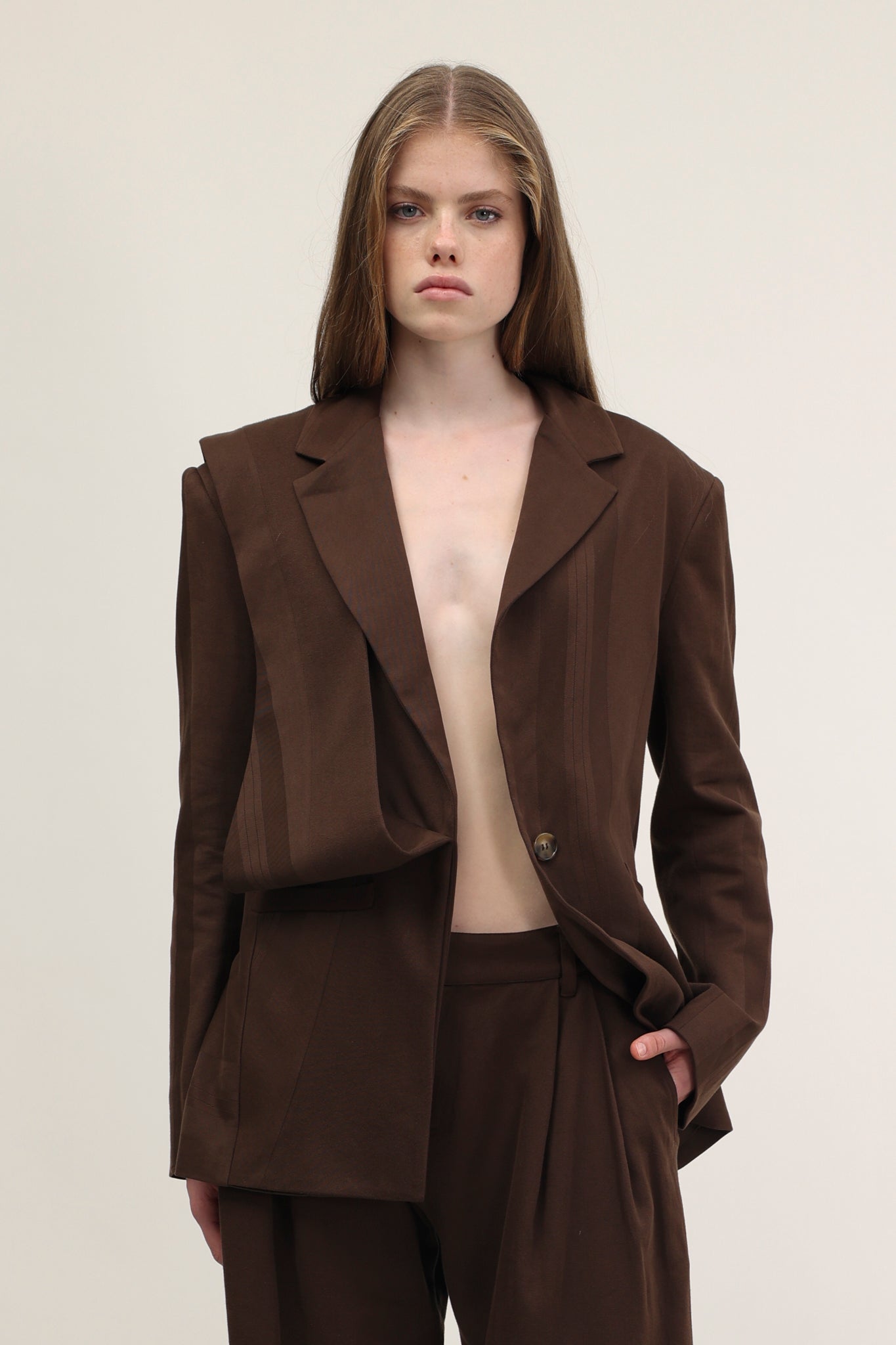 Wibo Blazer Chocolate Brown