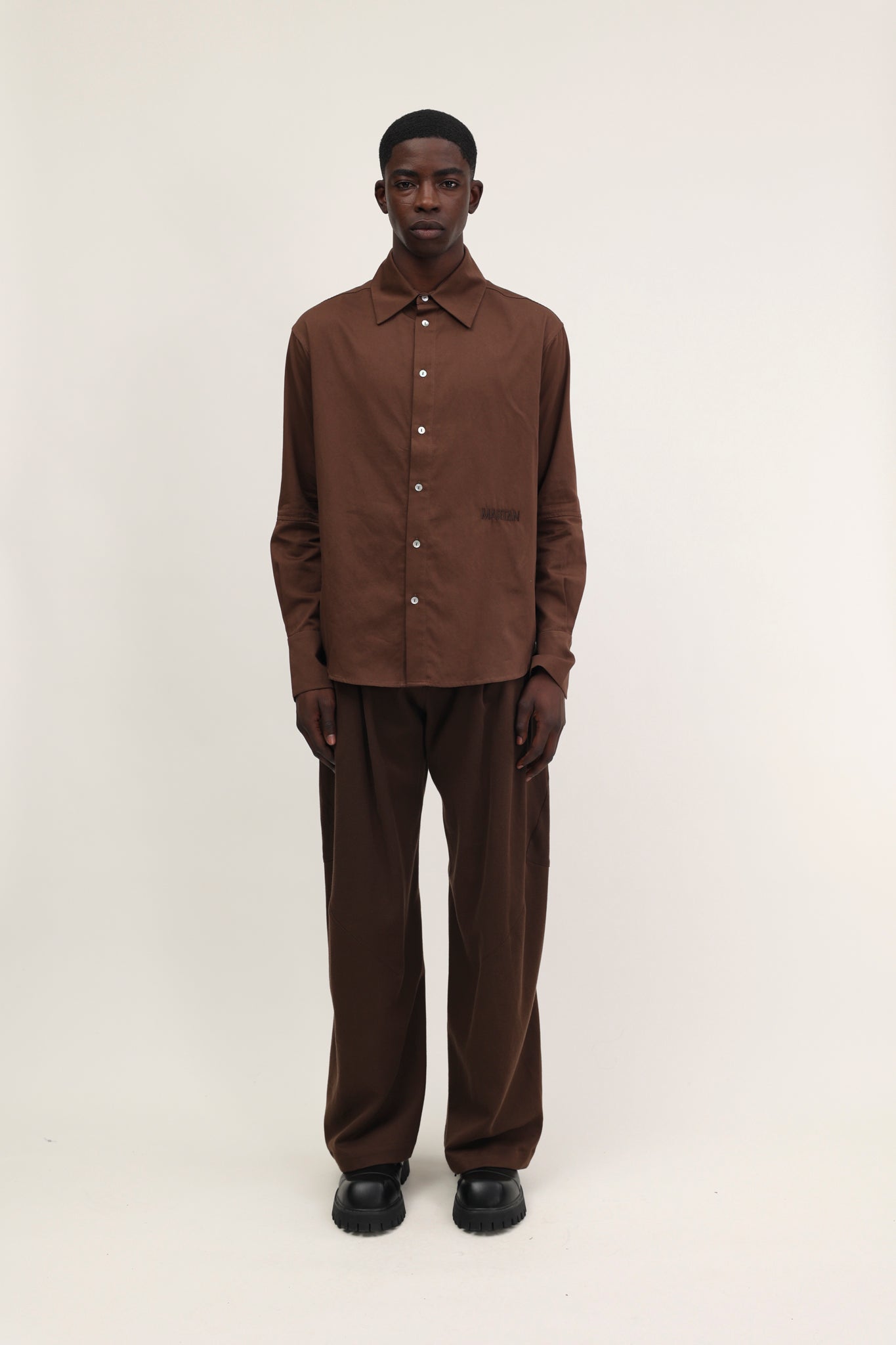 Marchi Shirt Chocolate Brown