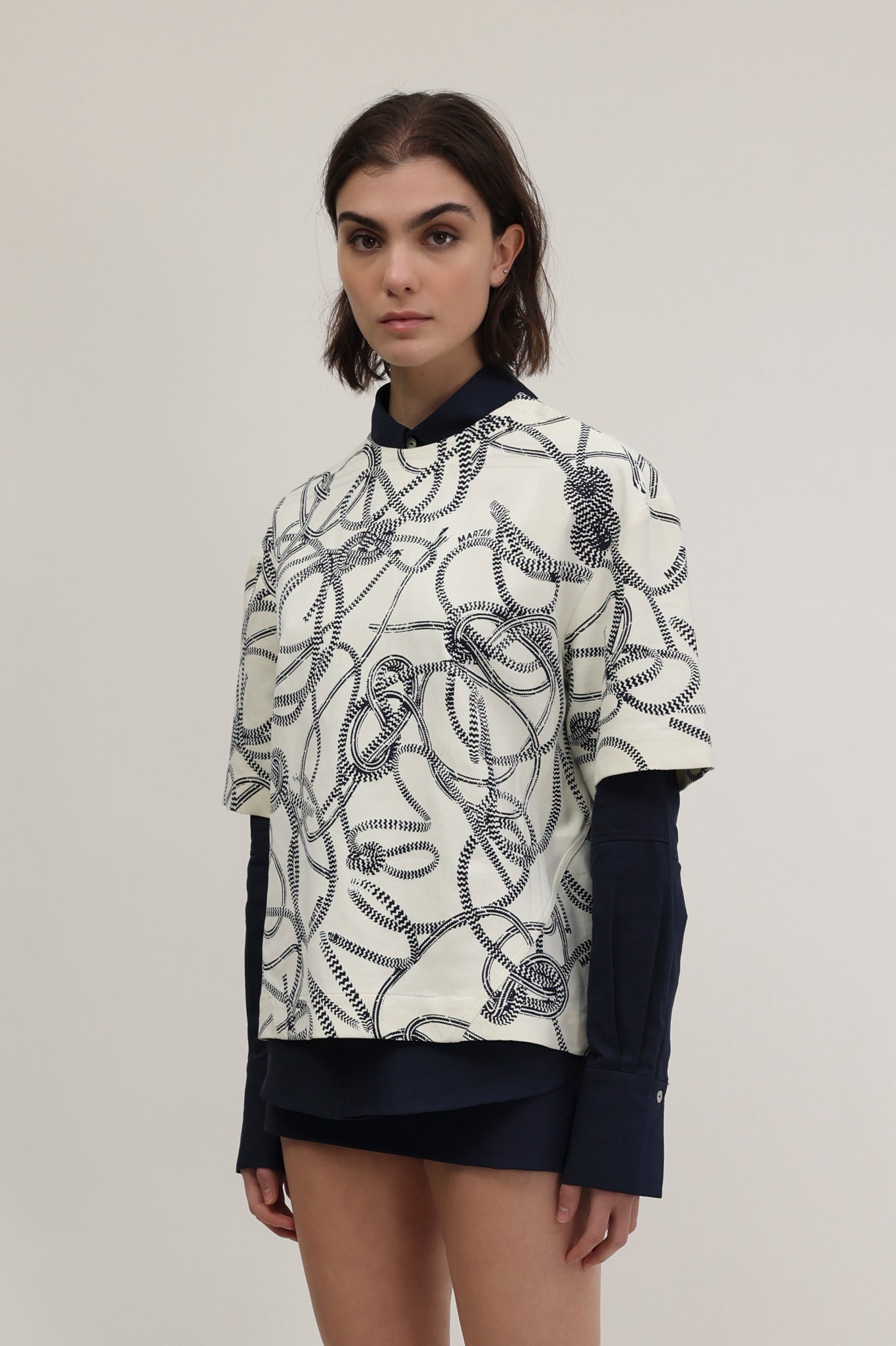 Charlie T-shirt Knotted print