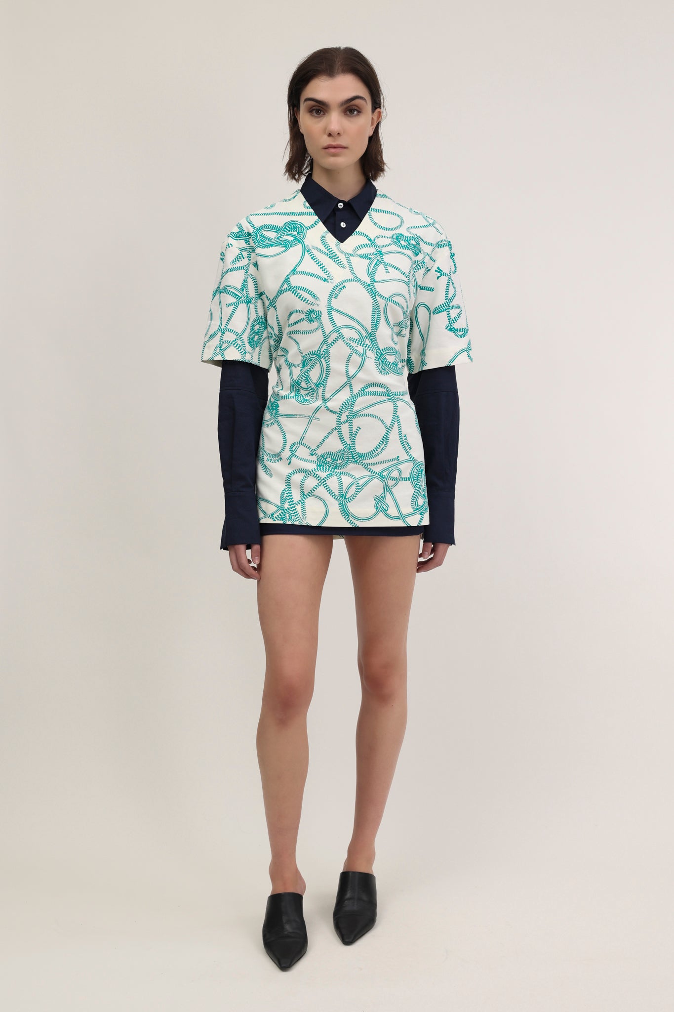 Mathou top Knotted Print