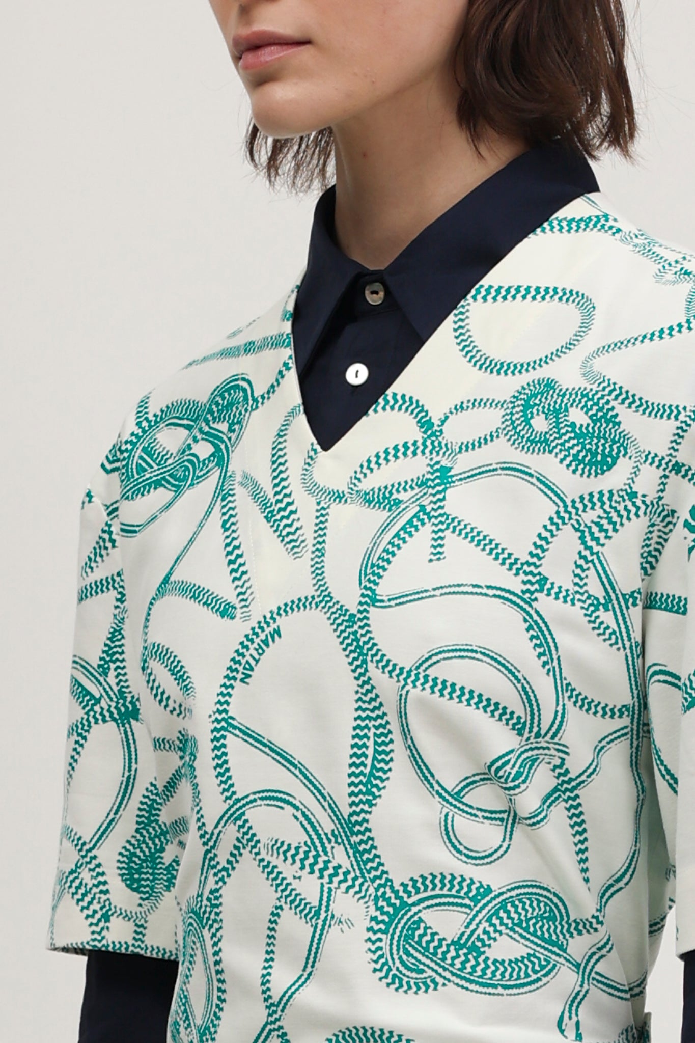 Mathou top Knotted Print