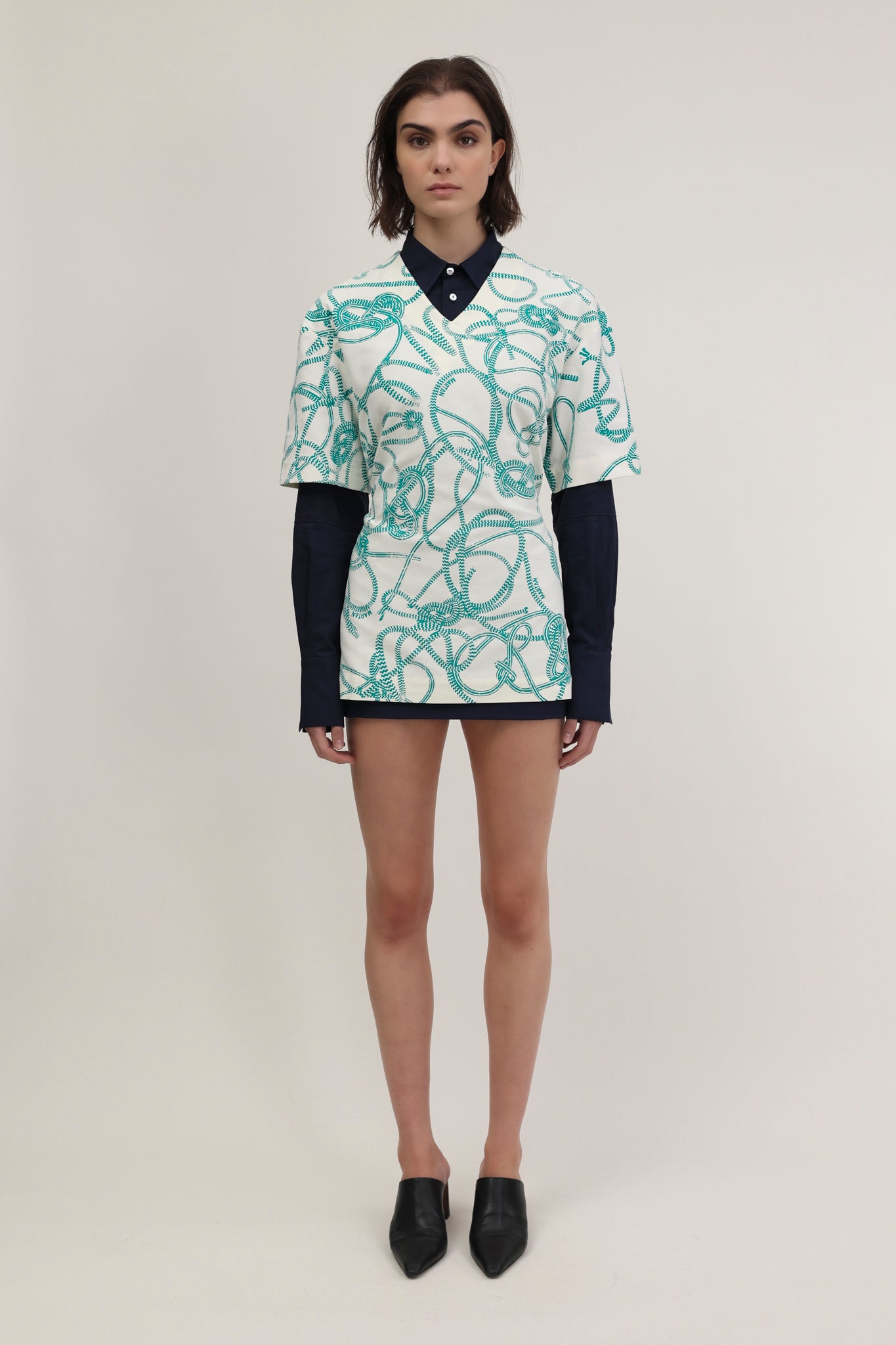 Mathou top Knotted Print