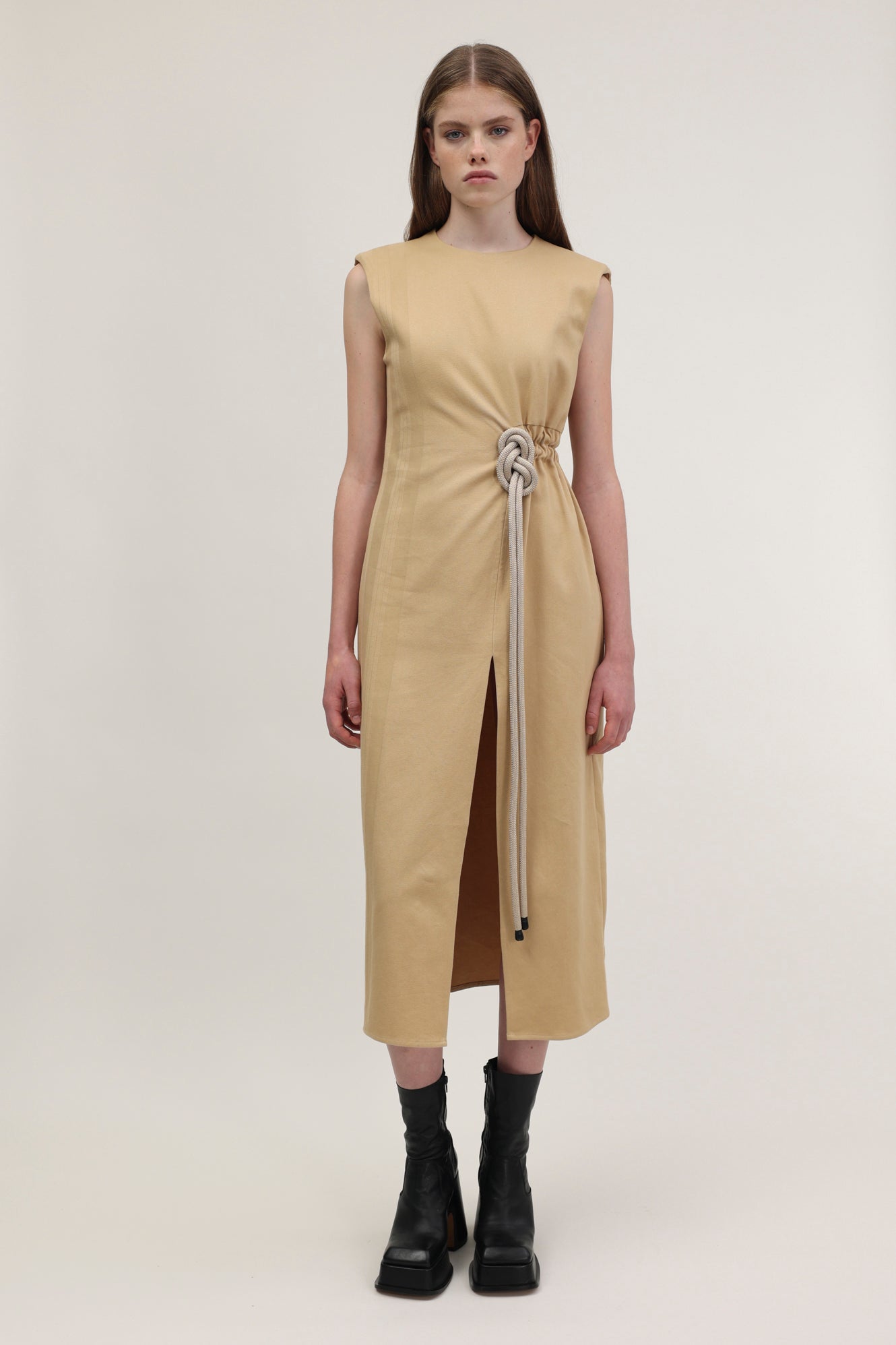 Julia Dress Bamboo Beige