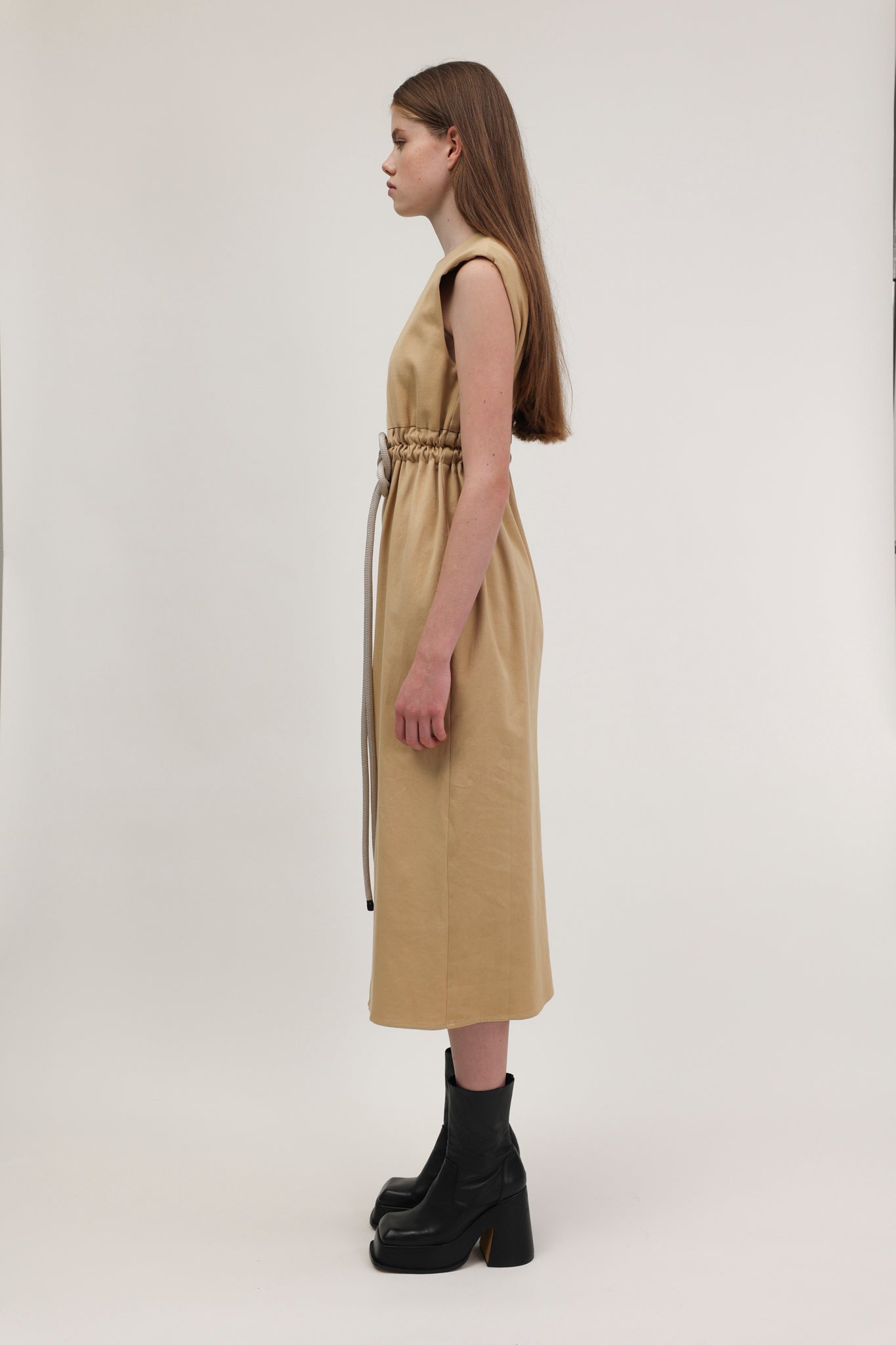 Julia Dress Bamboo Beige