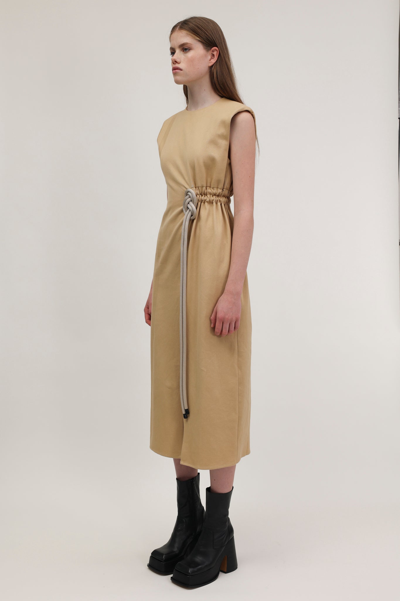 Julia Dress Bamboo Beige