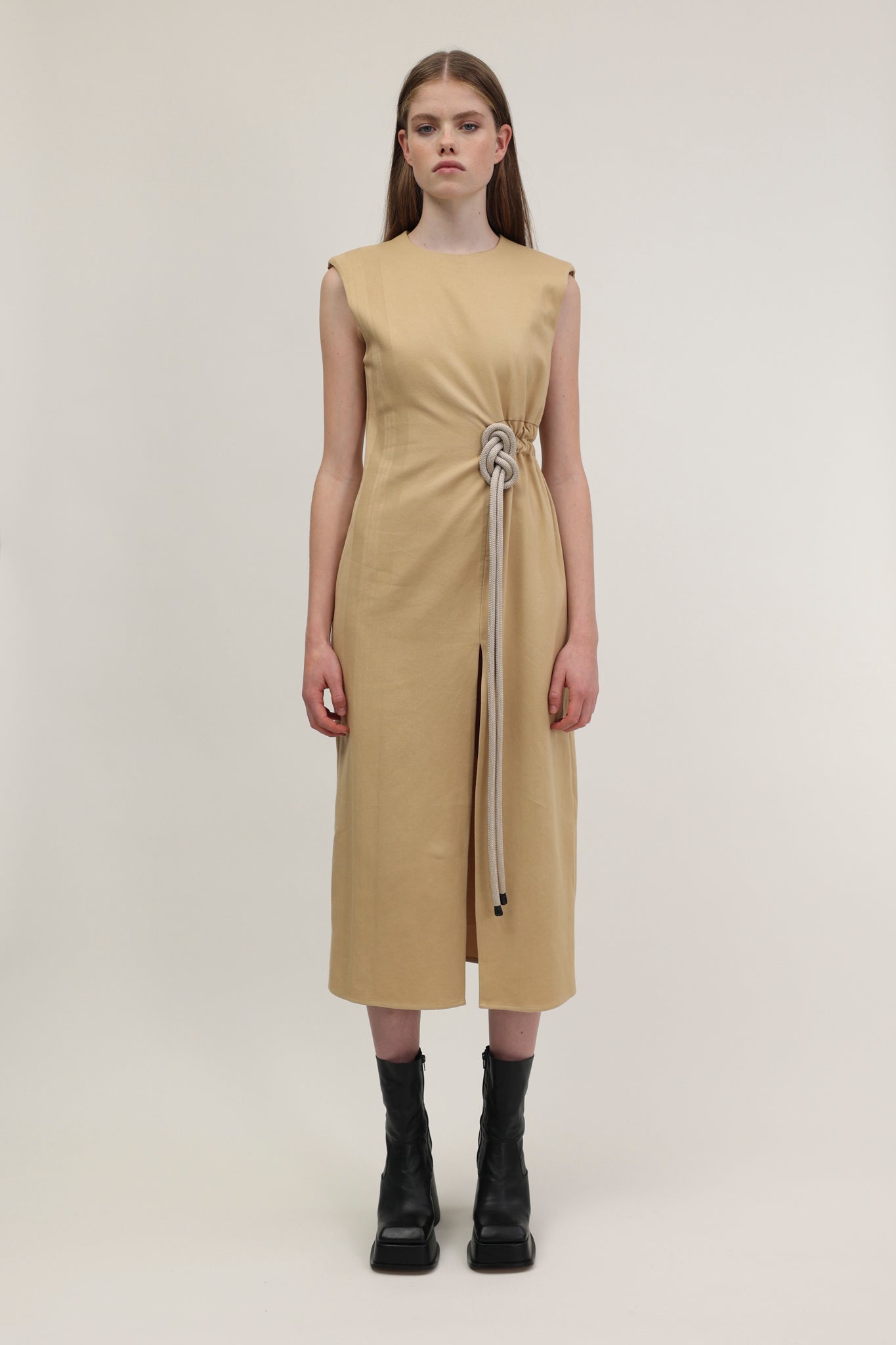 Julia Dress Bamboo Beige