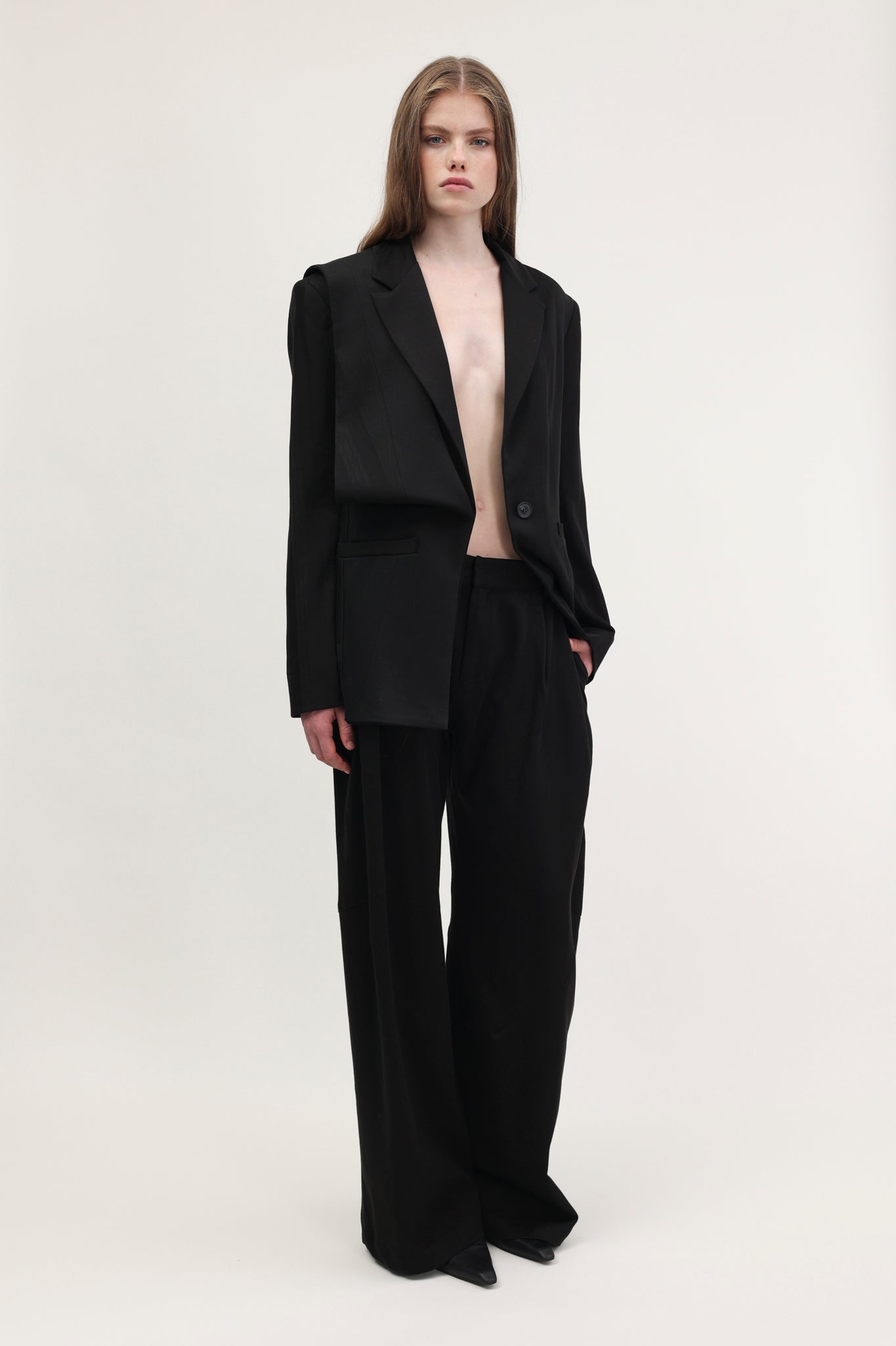 Wibo Blazer Charcoal Black
