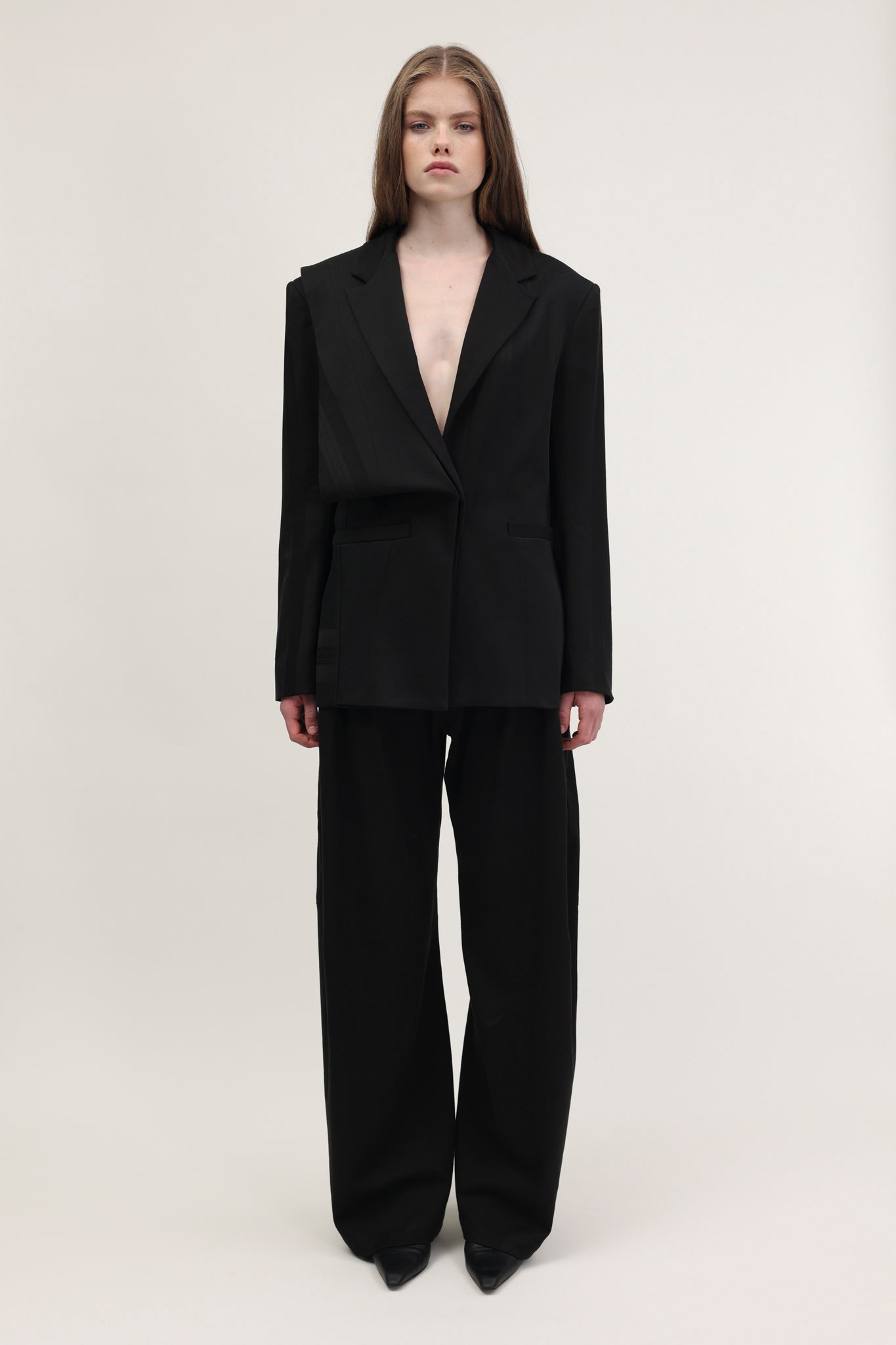 Wibo Blazer Charcoal Black