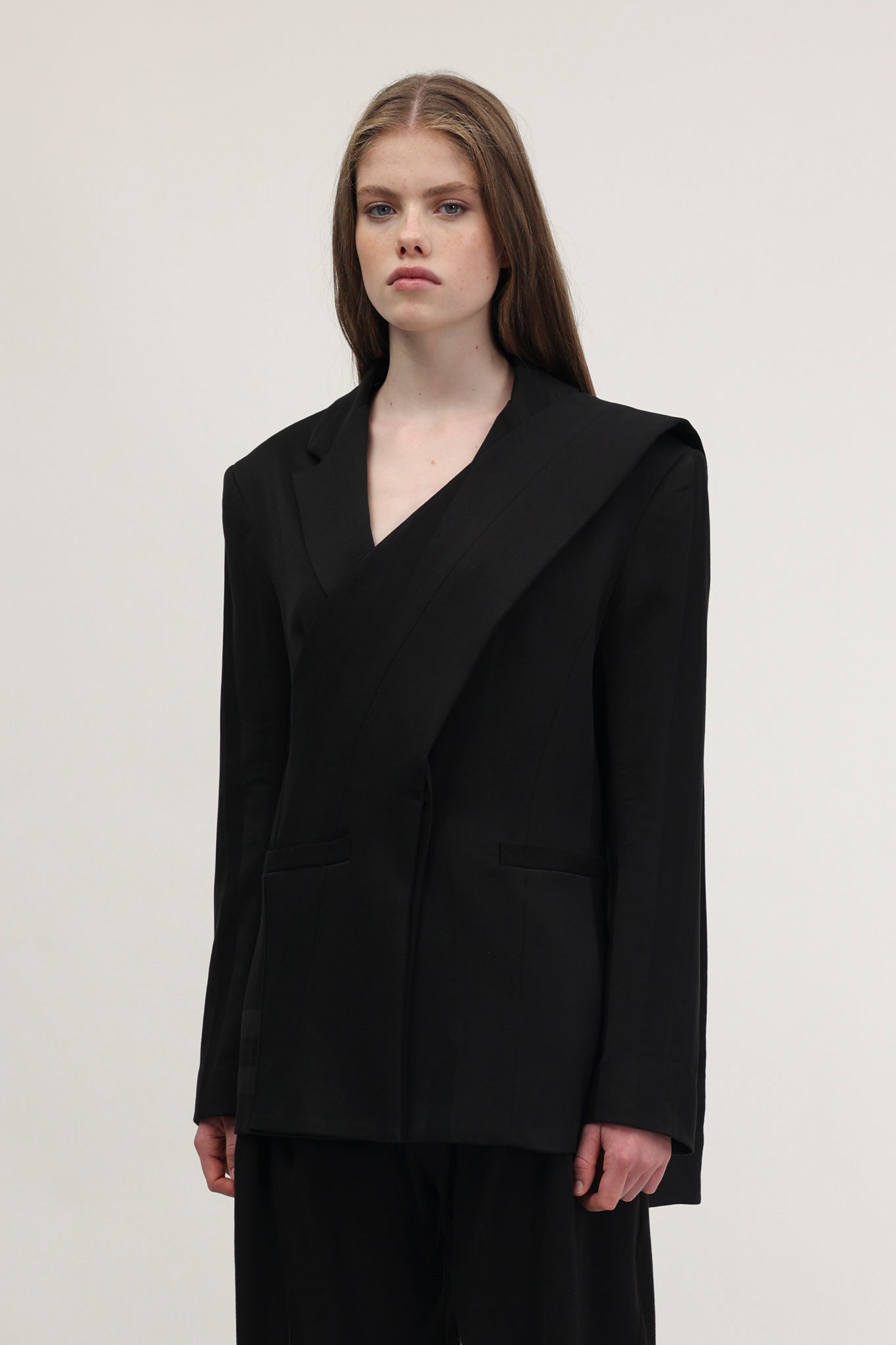 Wibo Blazer Charcoal Black