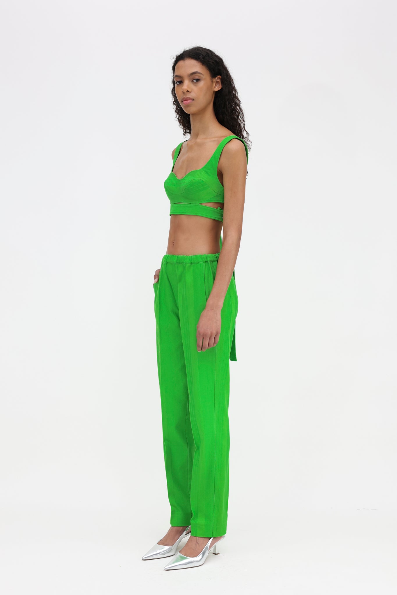 Carly Top Poisonous Green