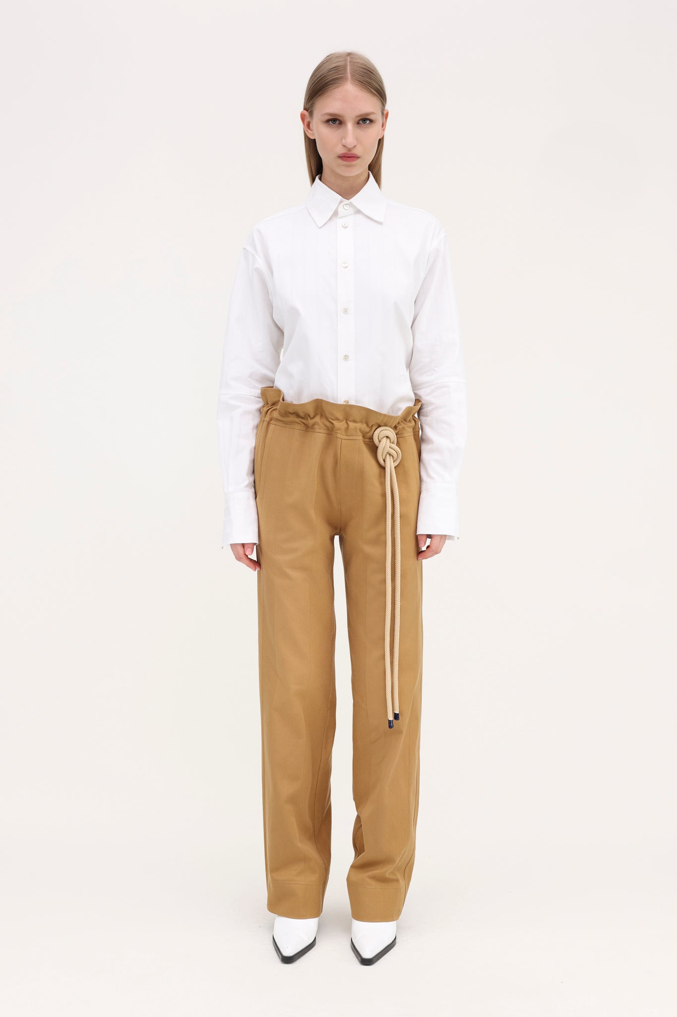 Davide Trousers Gold Beige