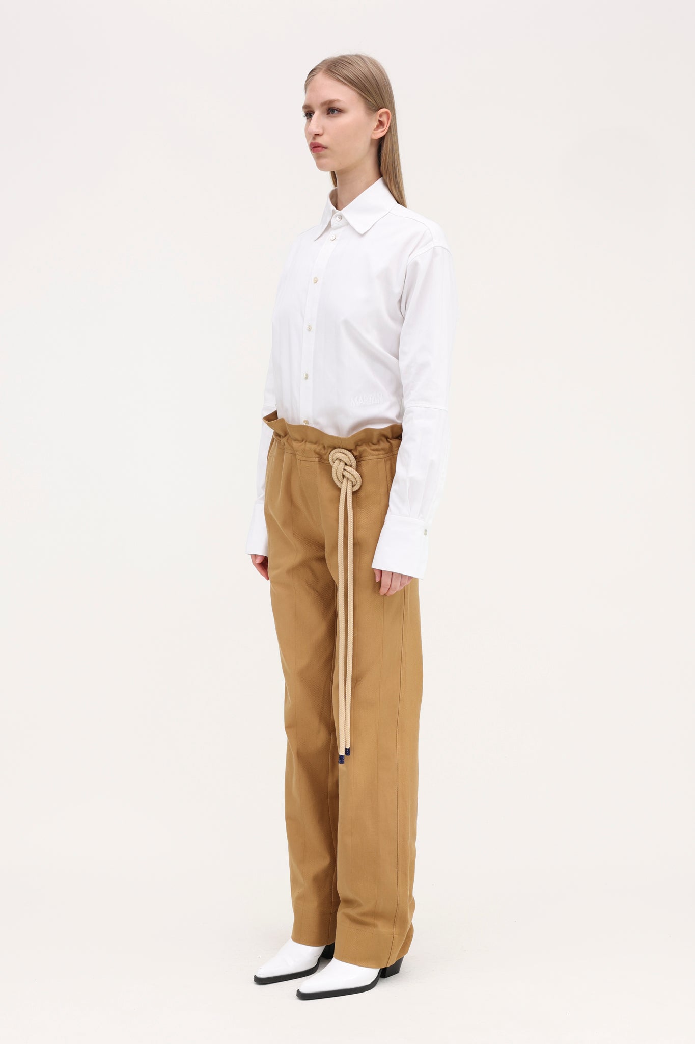 Davide Trousers Gold Beige