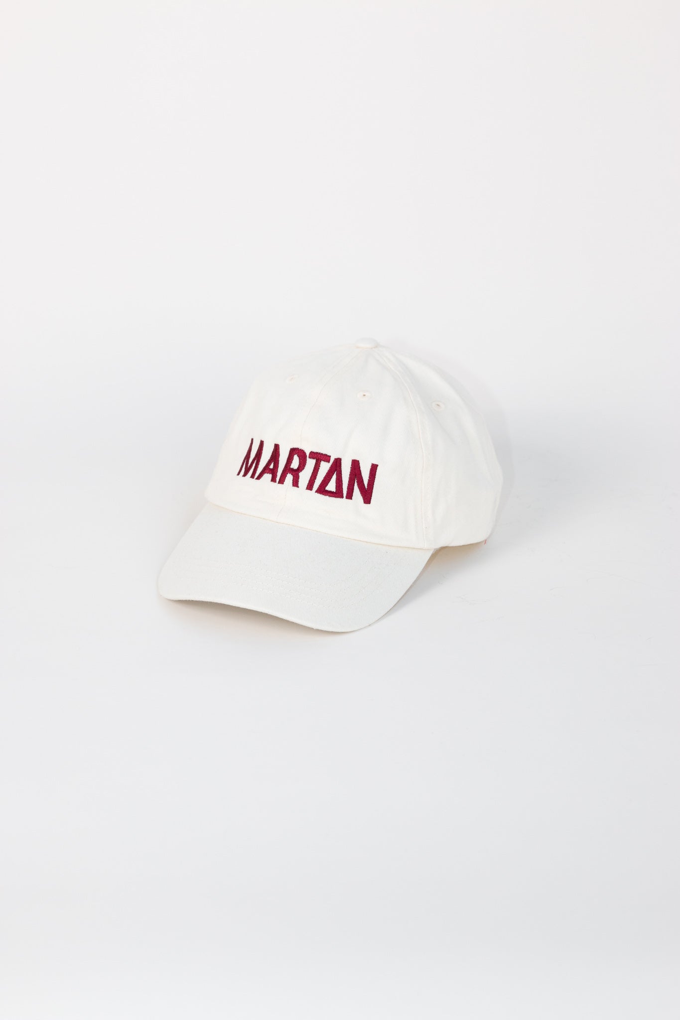 Cream + Burgundy Cap