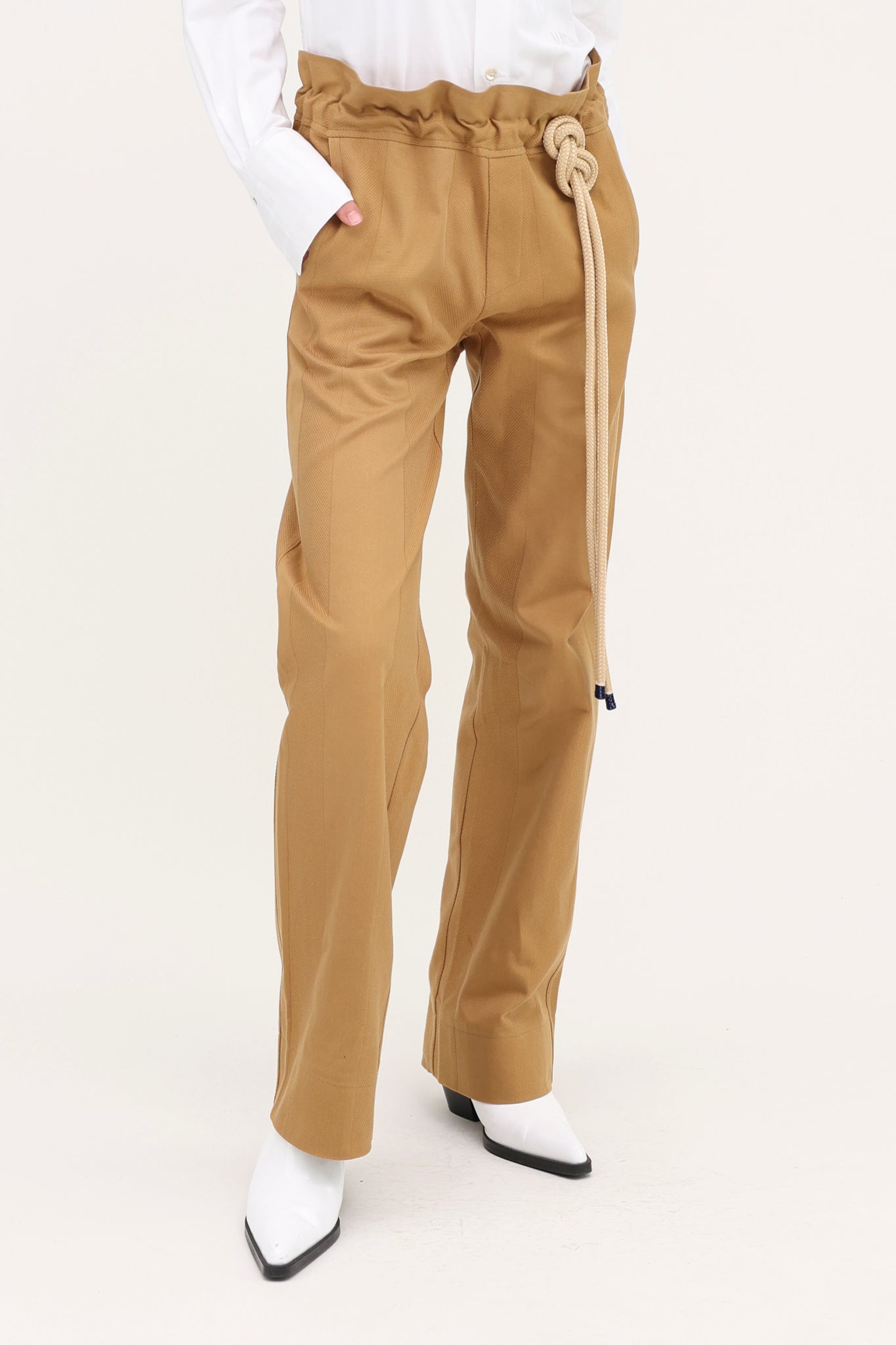 Davide Trousers Gold Beige