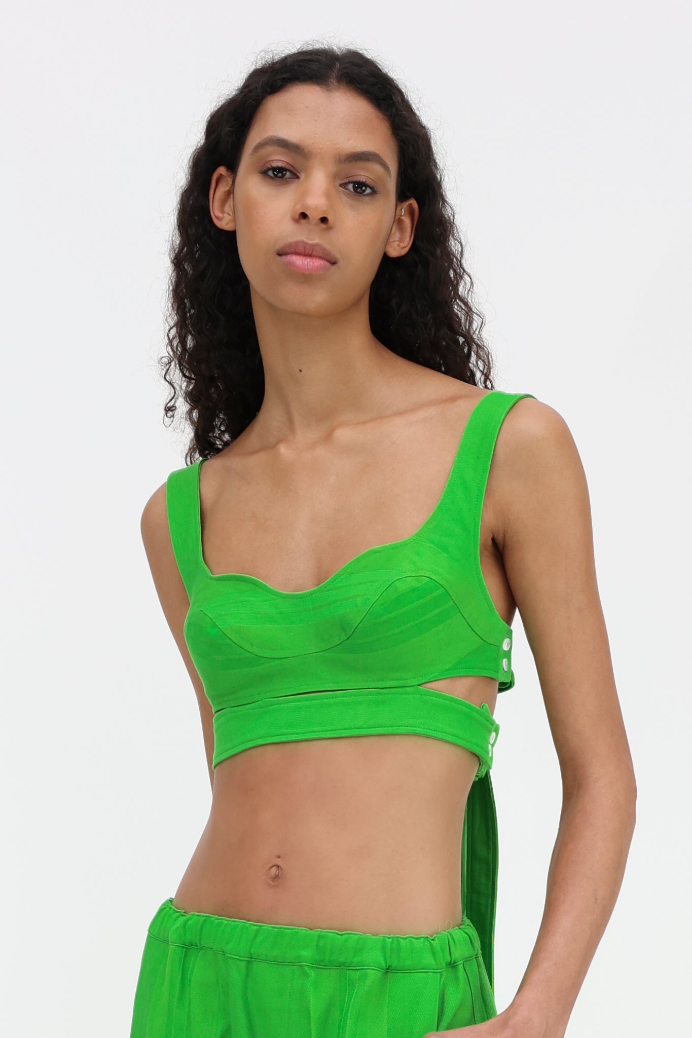 Carly Top Poisonous Green